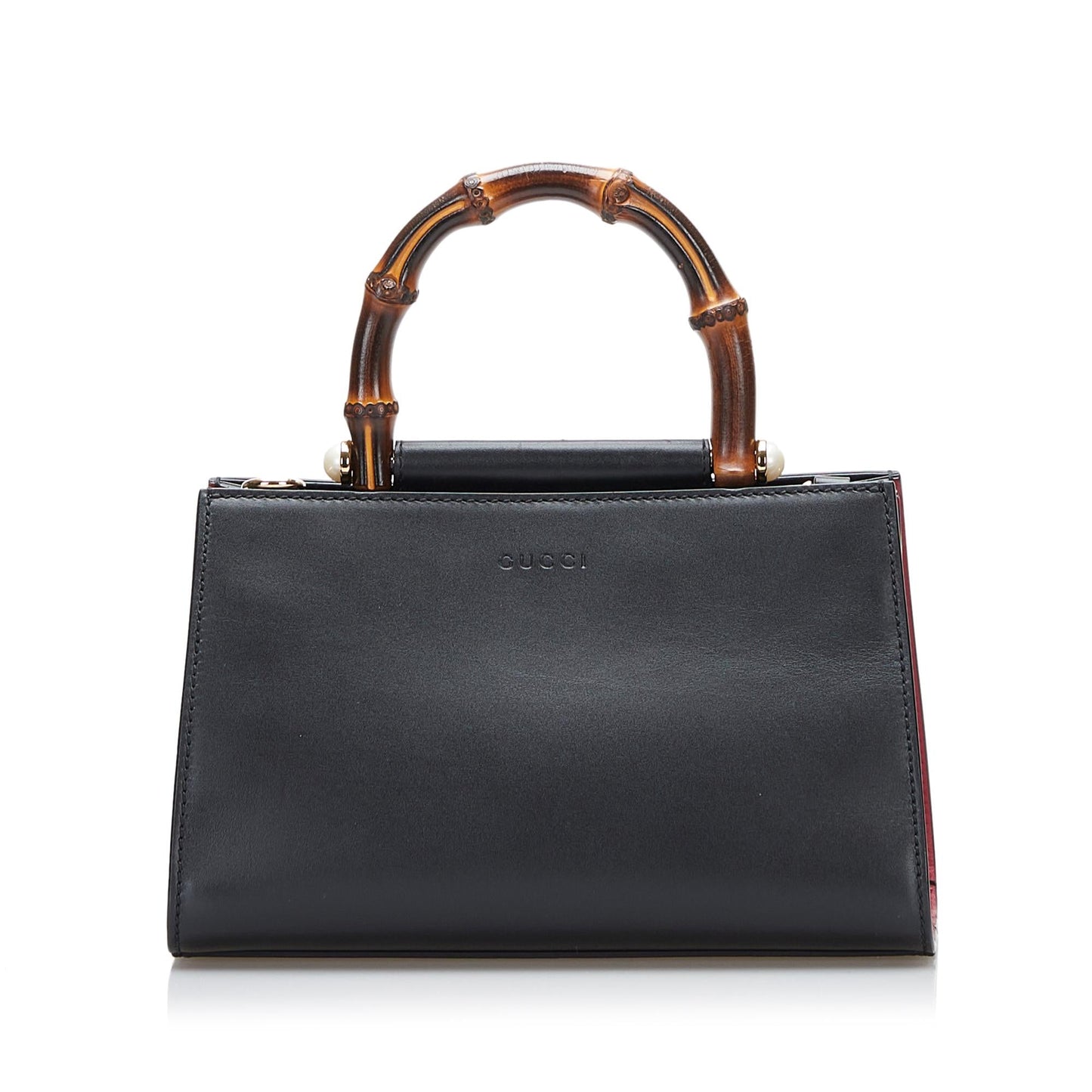 Gucci Nymphaea SHG-EdZIHq Calf Black Satchel Bag