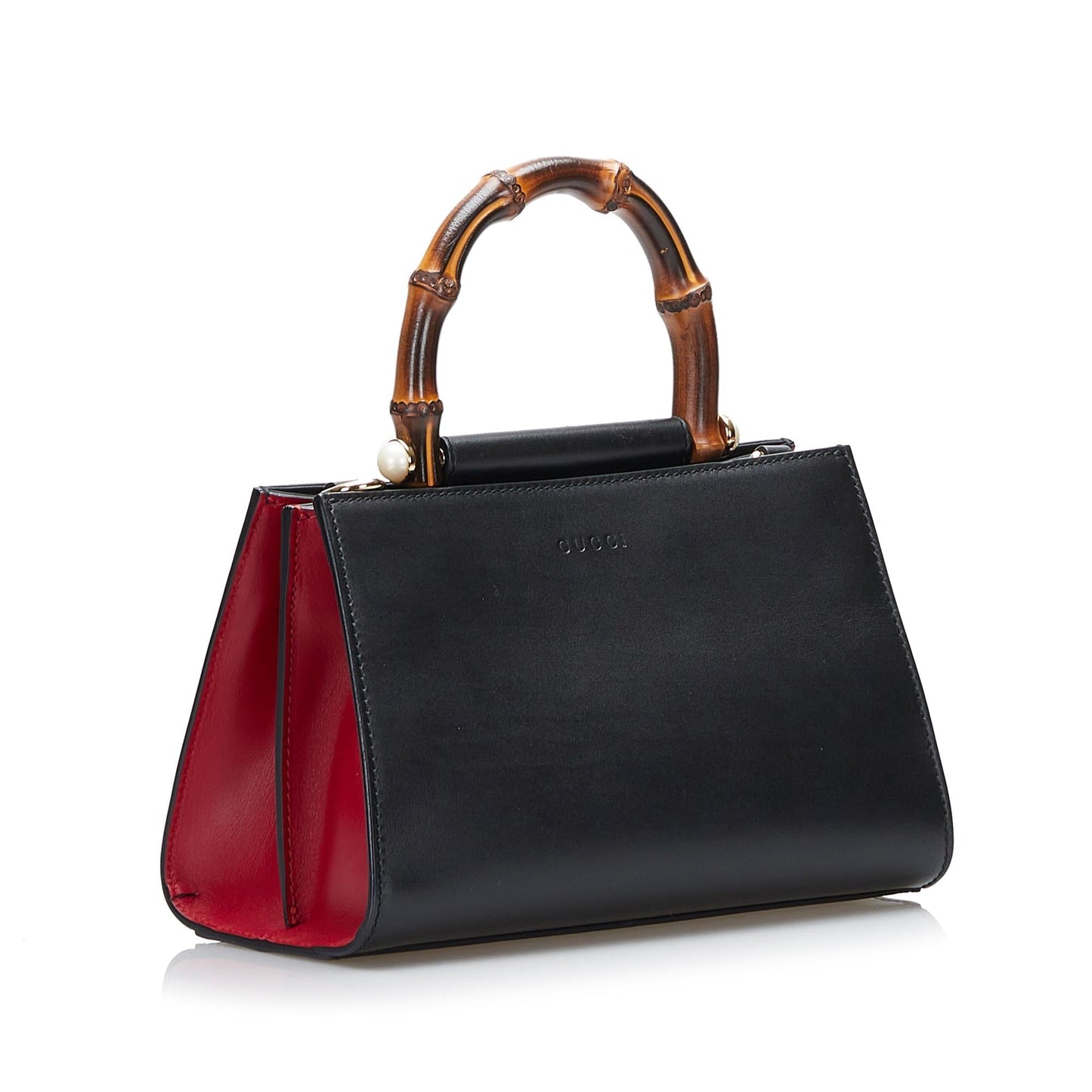 Gucci Nymphaea SHG-EdZIHq Calf Black Satchel Bag