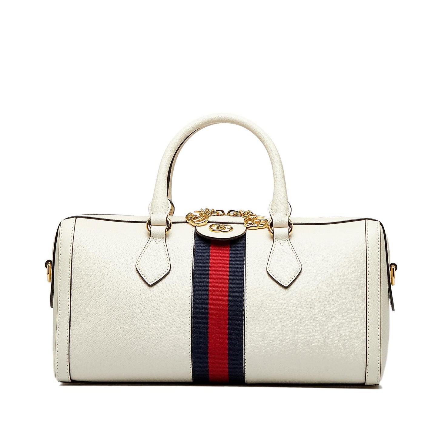 Gucci Ophidia Boston SHG-5r9Adu Calf White Satchel Bag