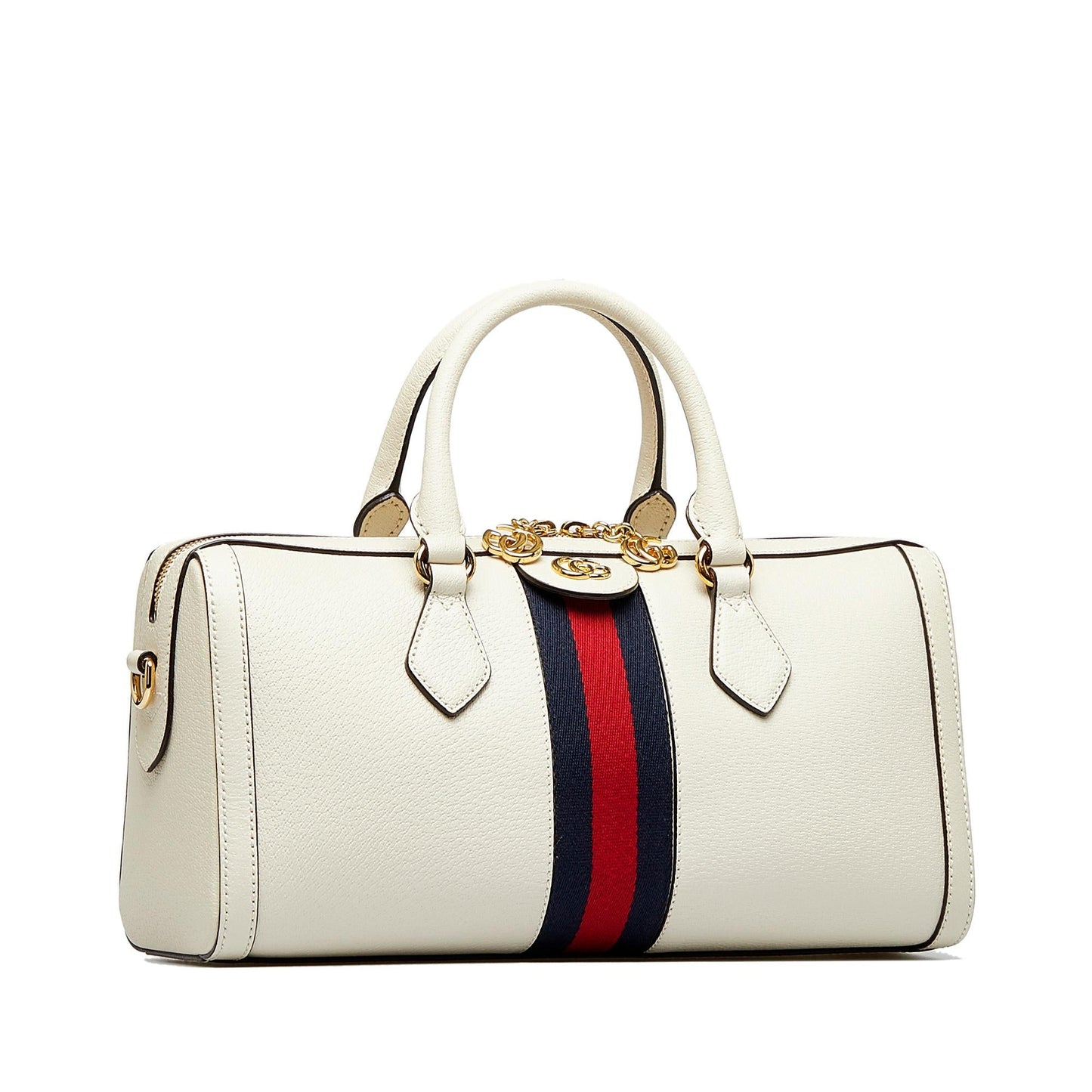 Gucci Ophidia Boston SHG-5r9Adu Calf White Satchel Bag