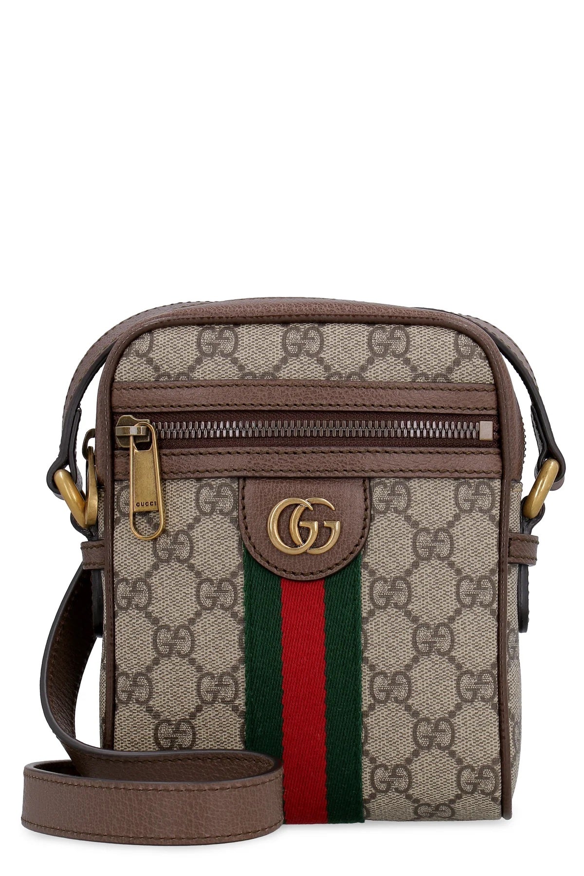 Gucci GG SUPREME WEB OPHIDIA Canvas Mini Crossbody Bag