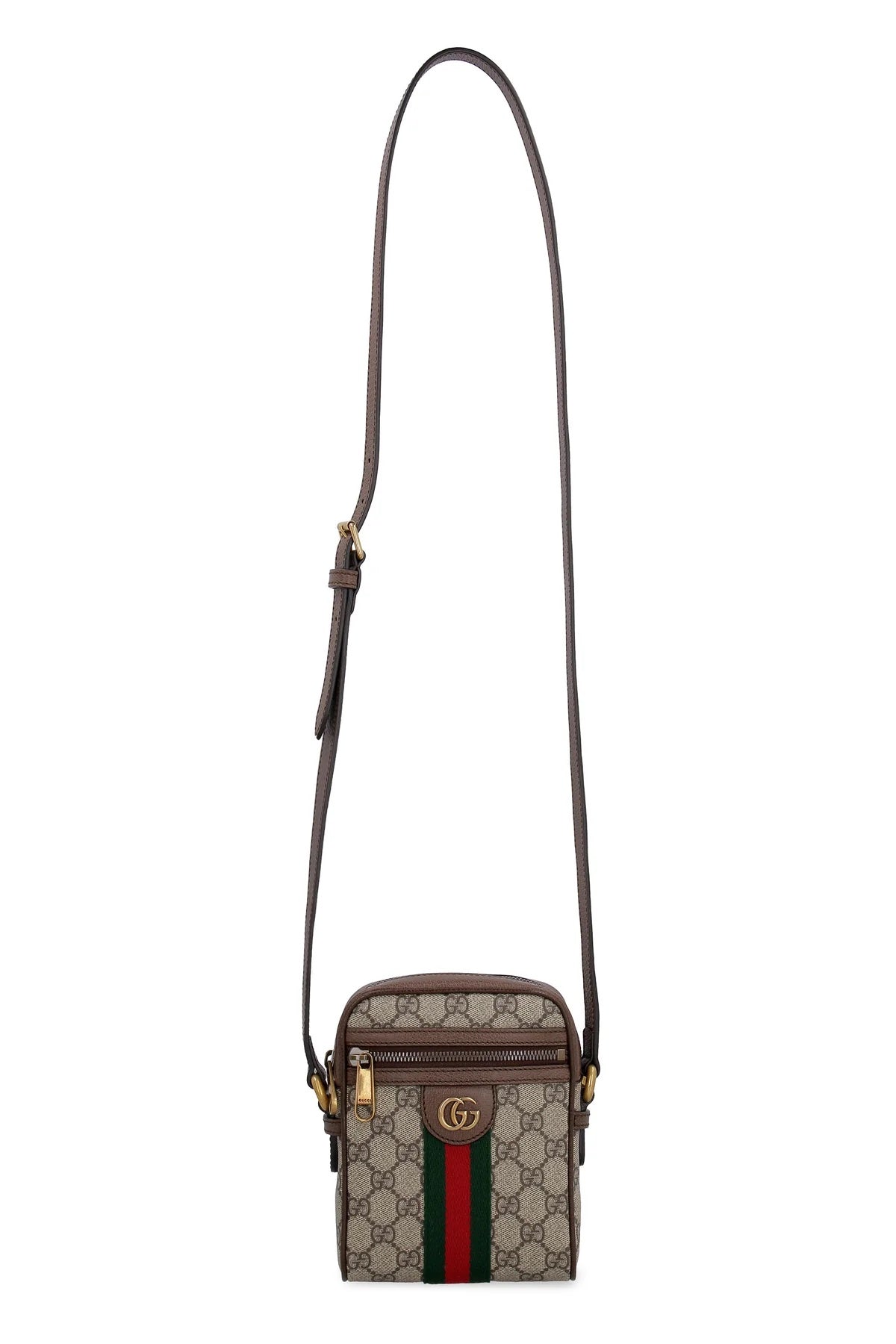 Gucci GG SUPREME WEB OPHIDIA Canvas Mini Crossbody Bag