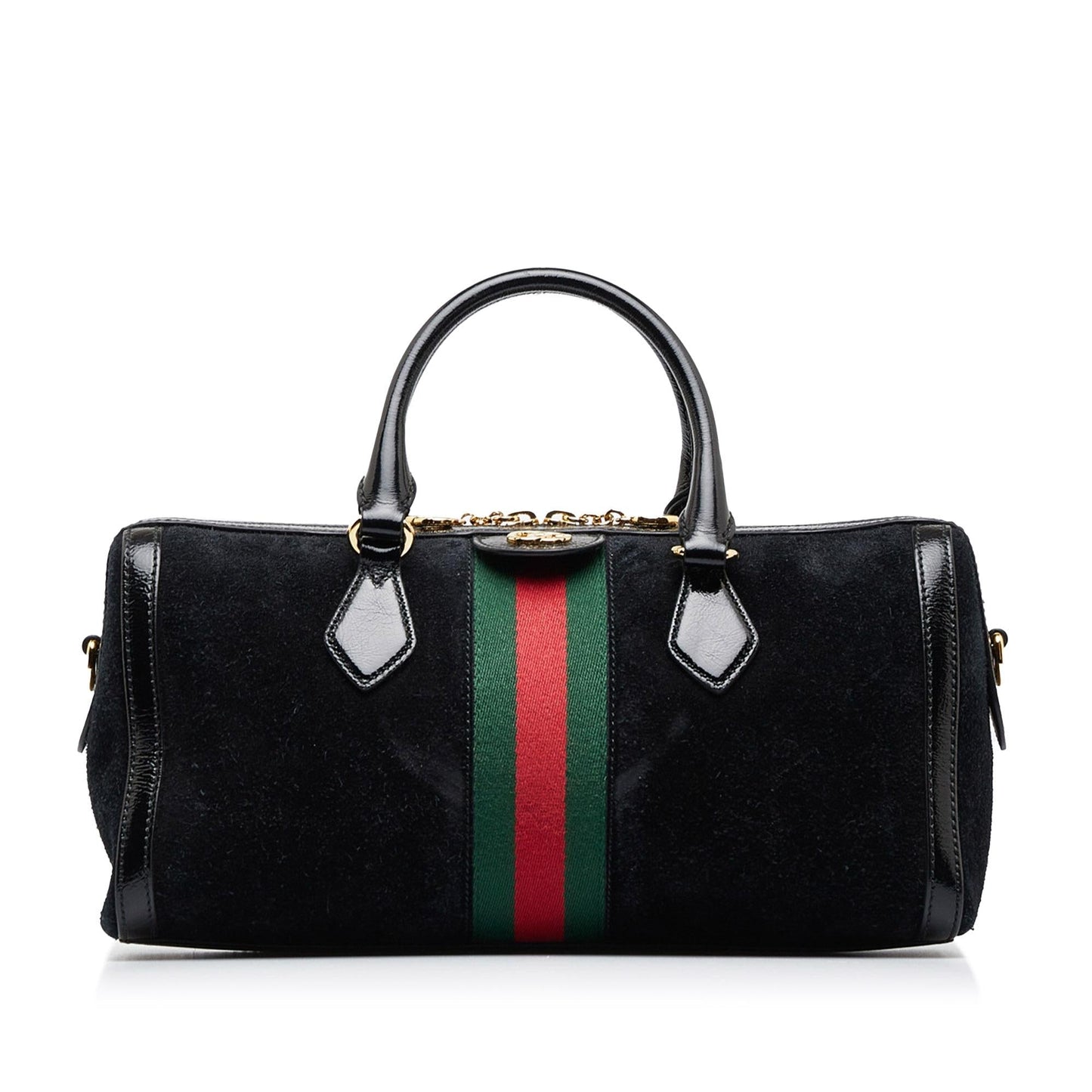 Gucci Ophidia SHG-rEIFLW Suede Calf Black Satchel Bag