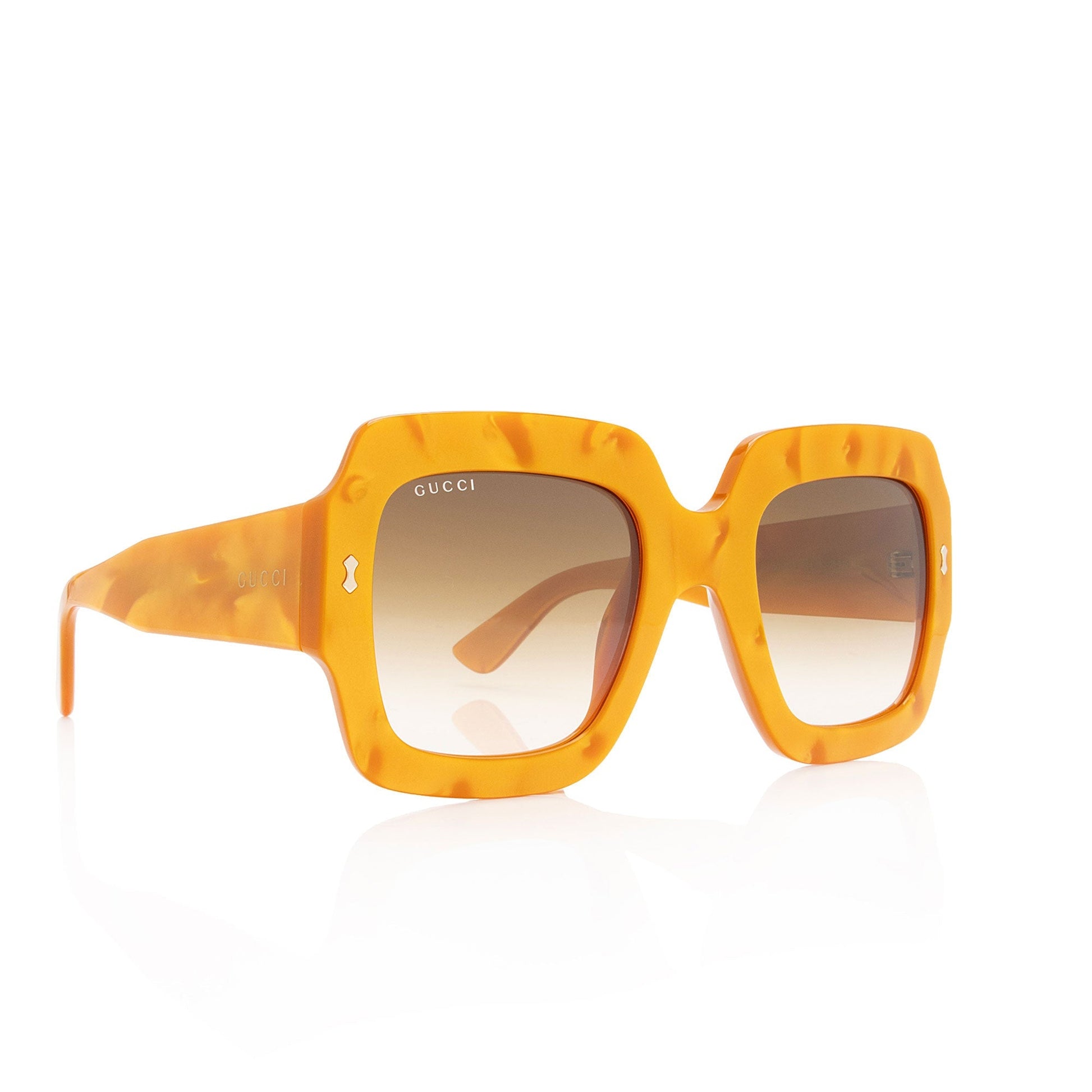 Gucci Oversized Square Sunglasses SHF-31gL2Y Gold Accessory