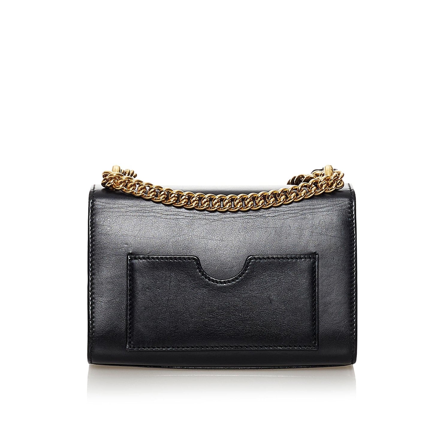 Gucci Padlock SHG Leather Calf Black Crossbody Bag