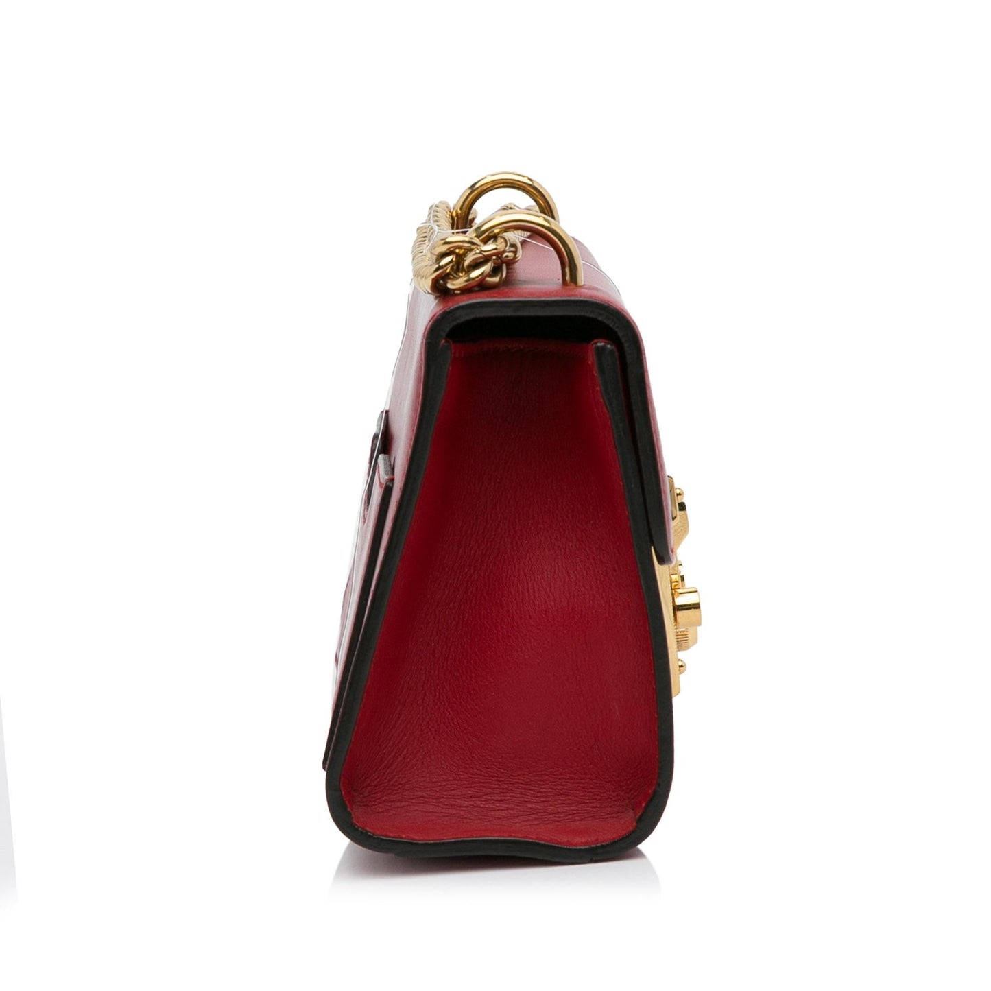 Gucci Padlock SHG-nADRjh Leather Calf Red Crossbody Bag