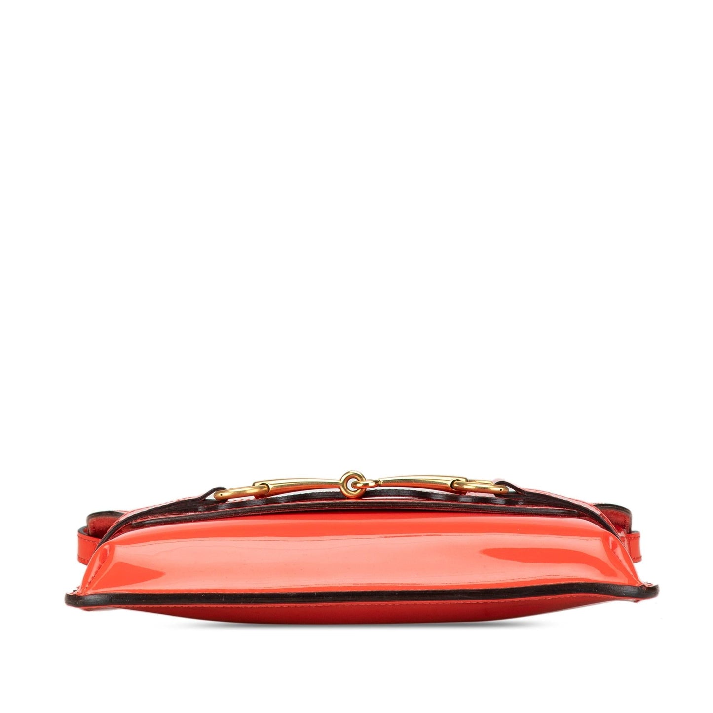 Gucci Bright Bit SHG-0b0zT8 Leather Patent Red Crossbody Bag