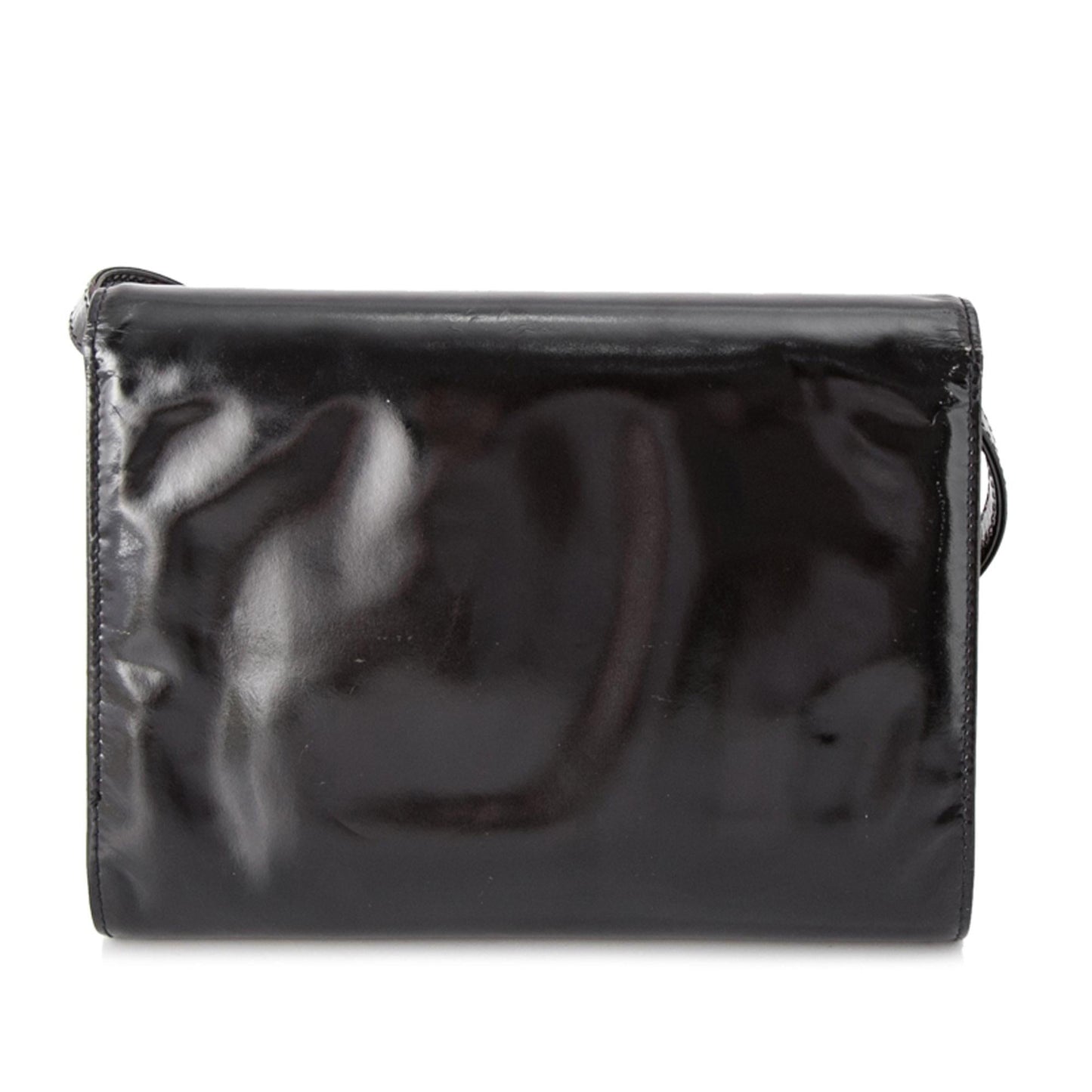 Gucci SHG-FAiQ6k Leather Patent Calf Black Crossbody Bag