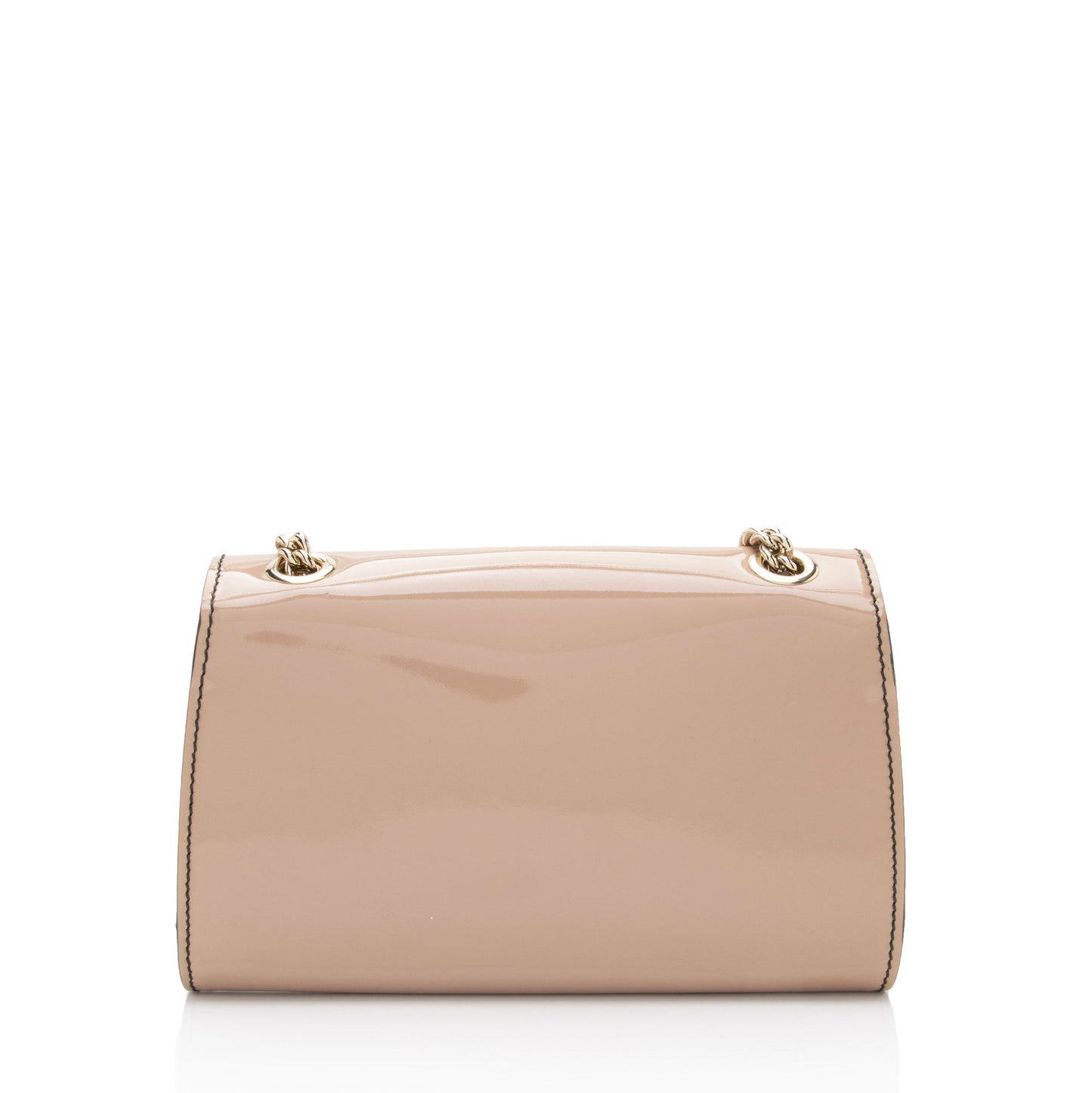 Gucci Emily SHF-FaCHlt Leather Suede Patent Beige Shoulder Bag