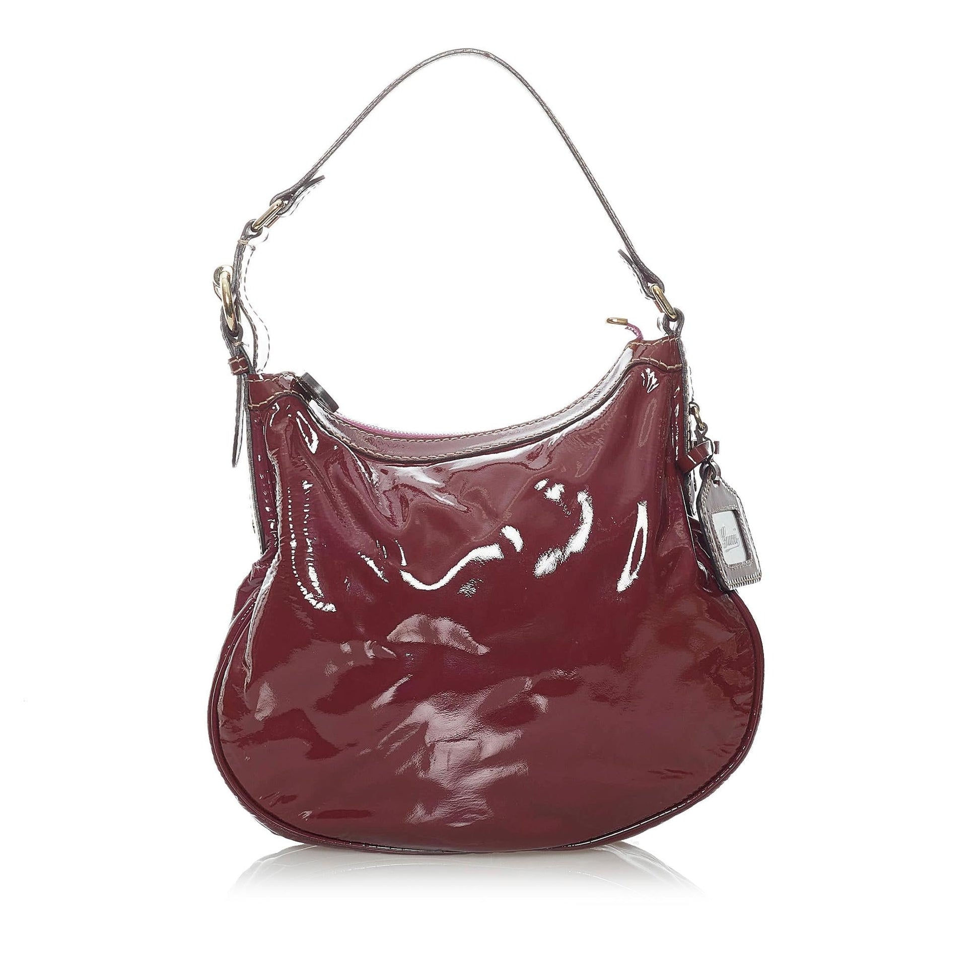 Gucci SHG Leather Patent Shoulder Bag