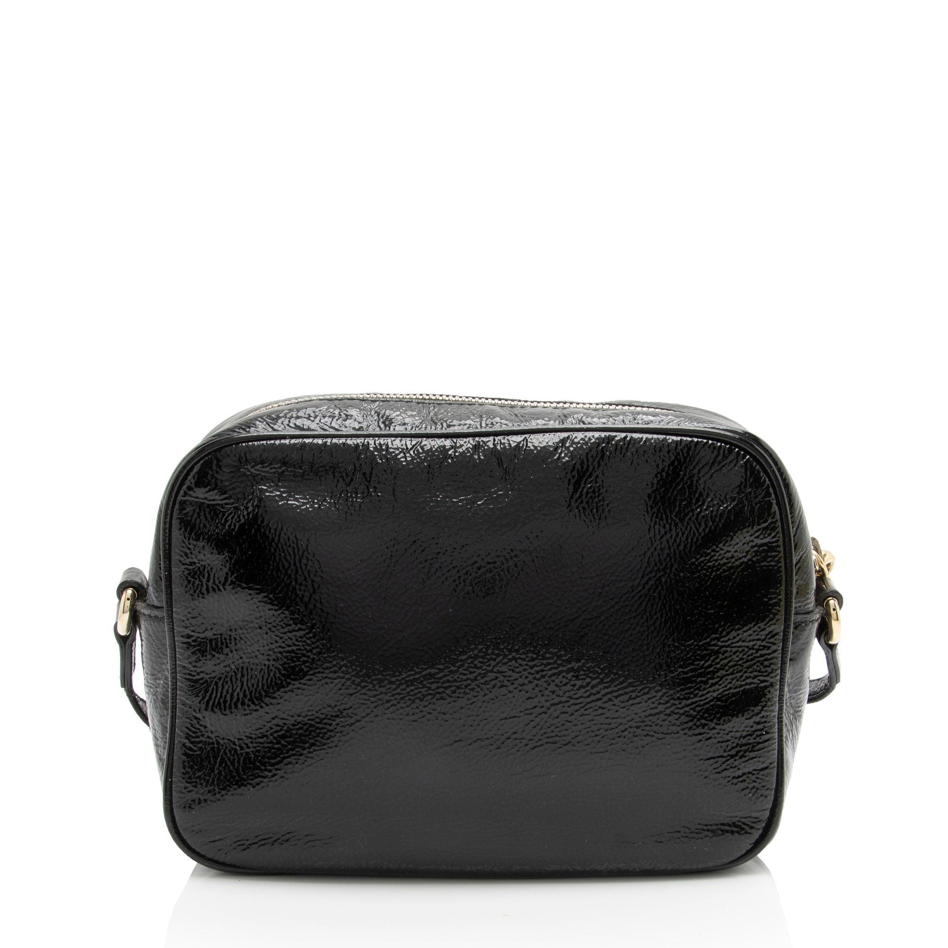 Gucci Soho Disco SHF-jaEn3g Leather Patent Black Crossbody Bag
