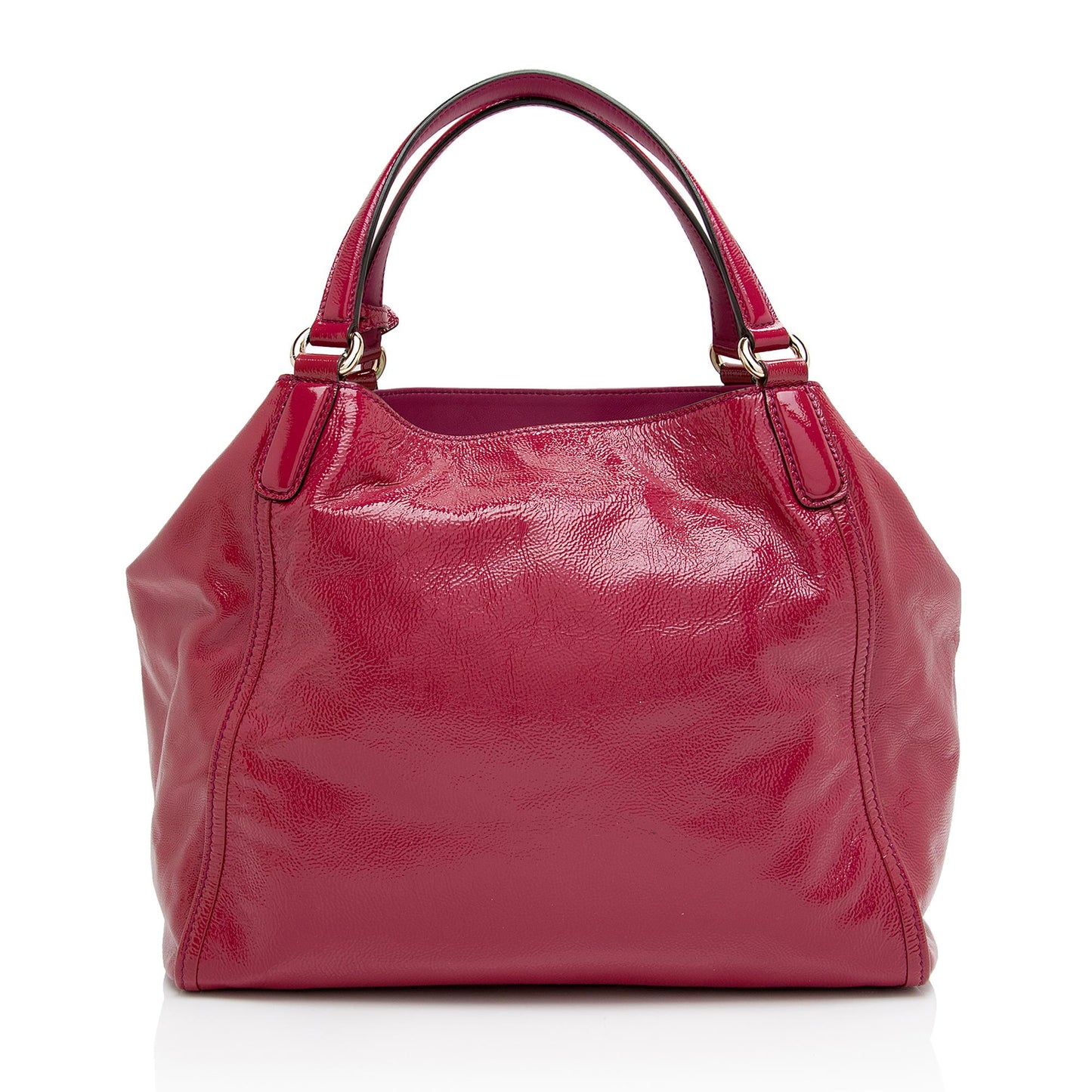 Gucci Soho SHF-9PAlJ9 Leather Patent Pink Medium Tote Bag