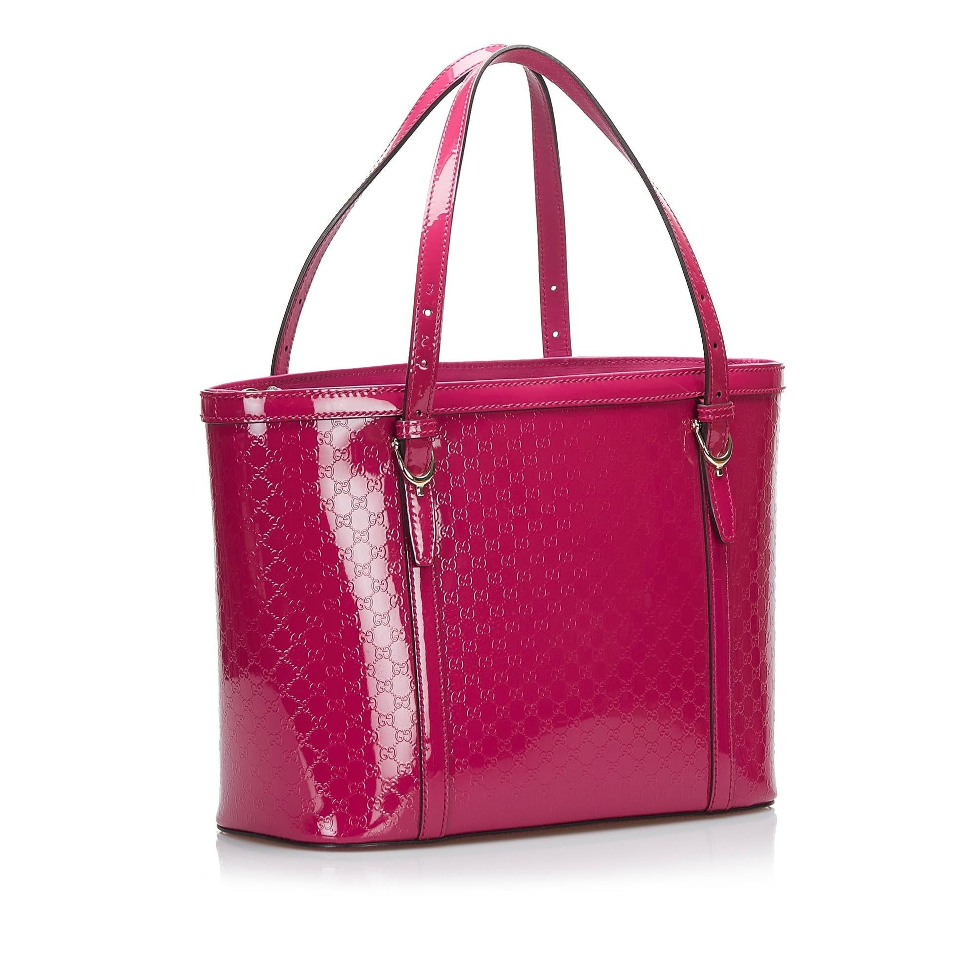 Gucci Microguccissima Nice SHG-ajN6h1 Leather Patent Pink Tote Bag
