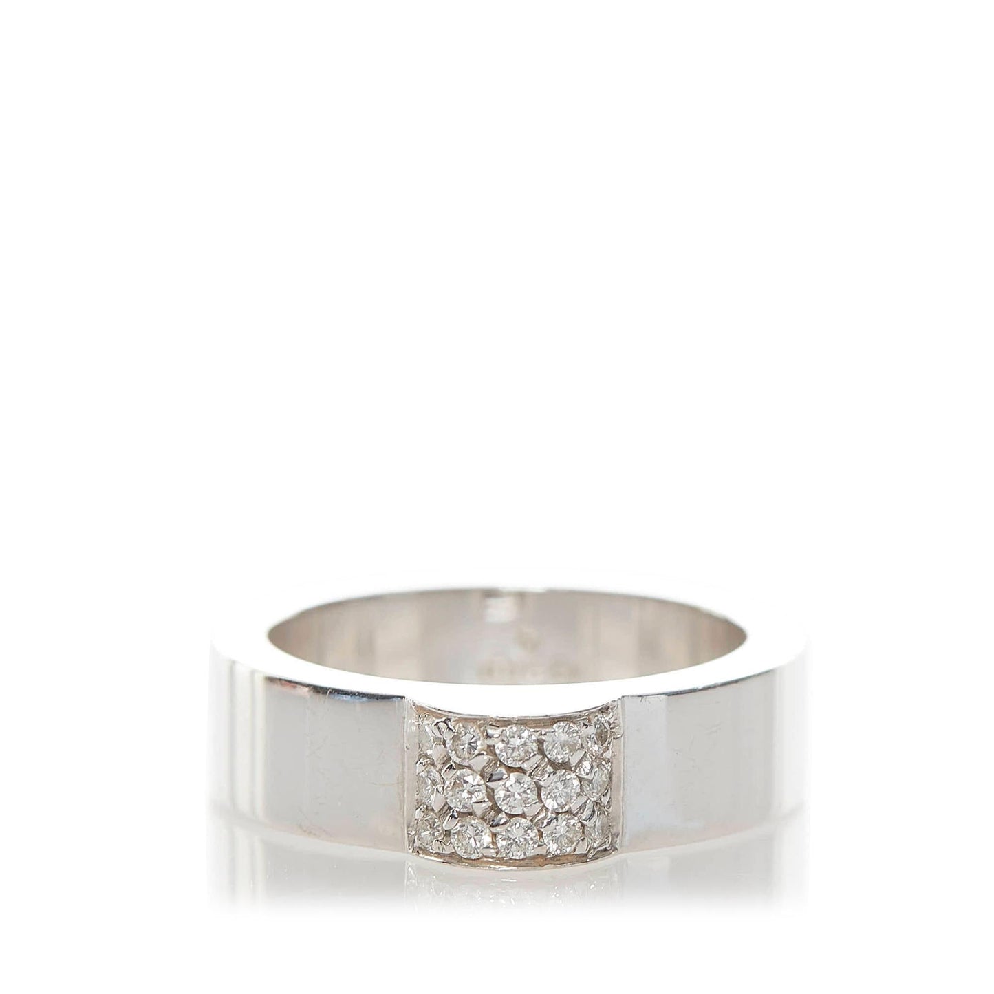 Gucci Pave Diamond Ring - 8 1/4 (SHG-30634)