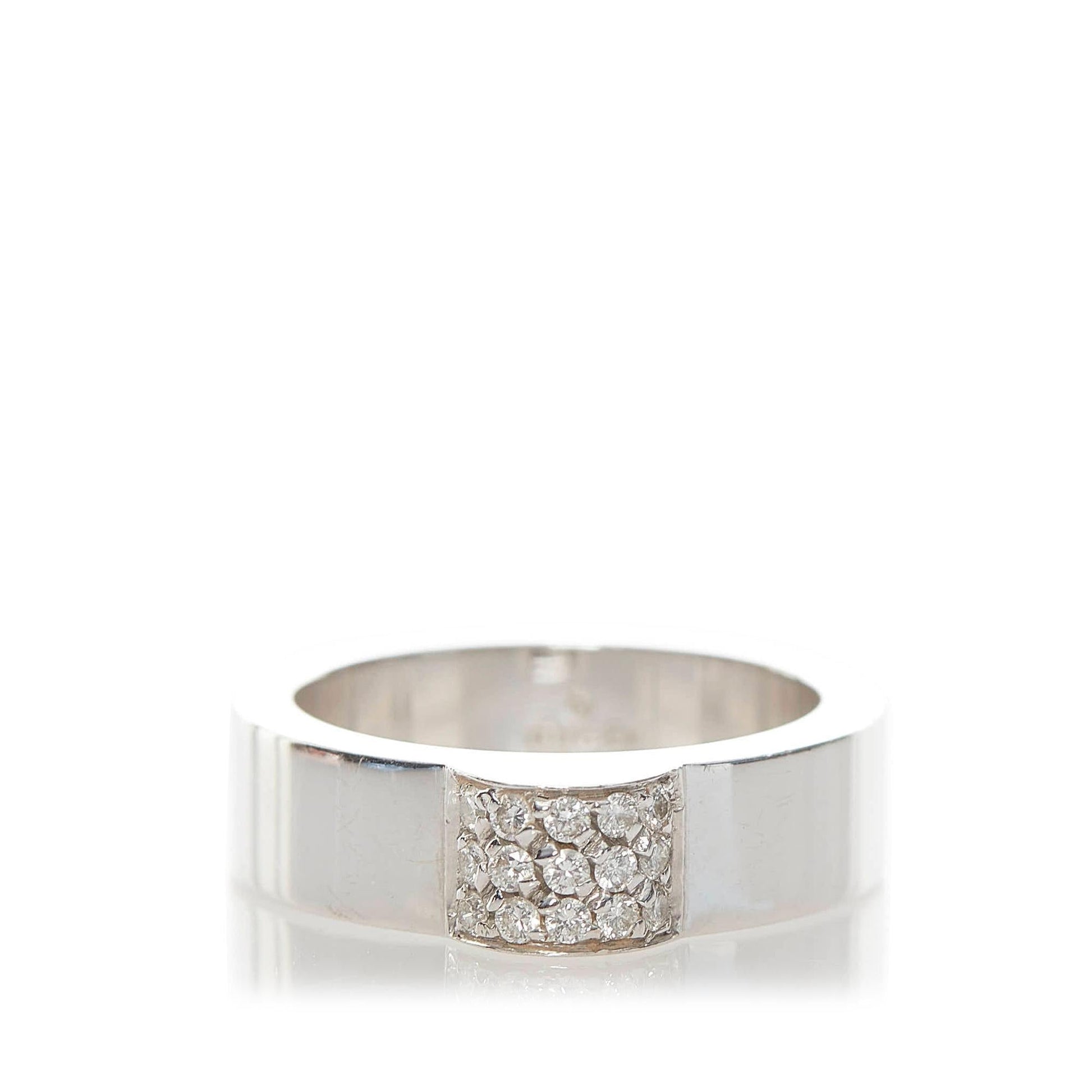 Gucci Pave Diamond Ring - 8 1/4 (SHG-30634)