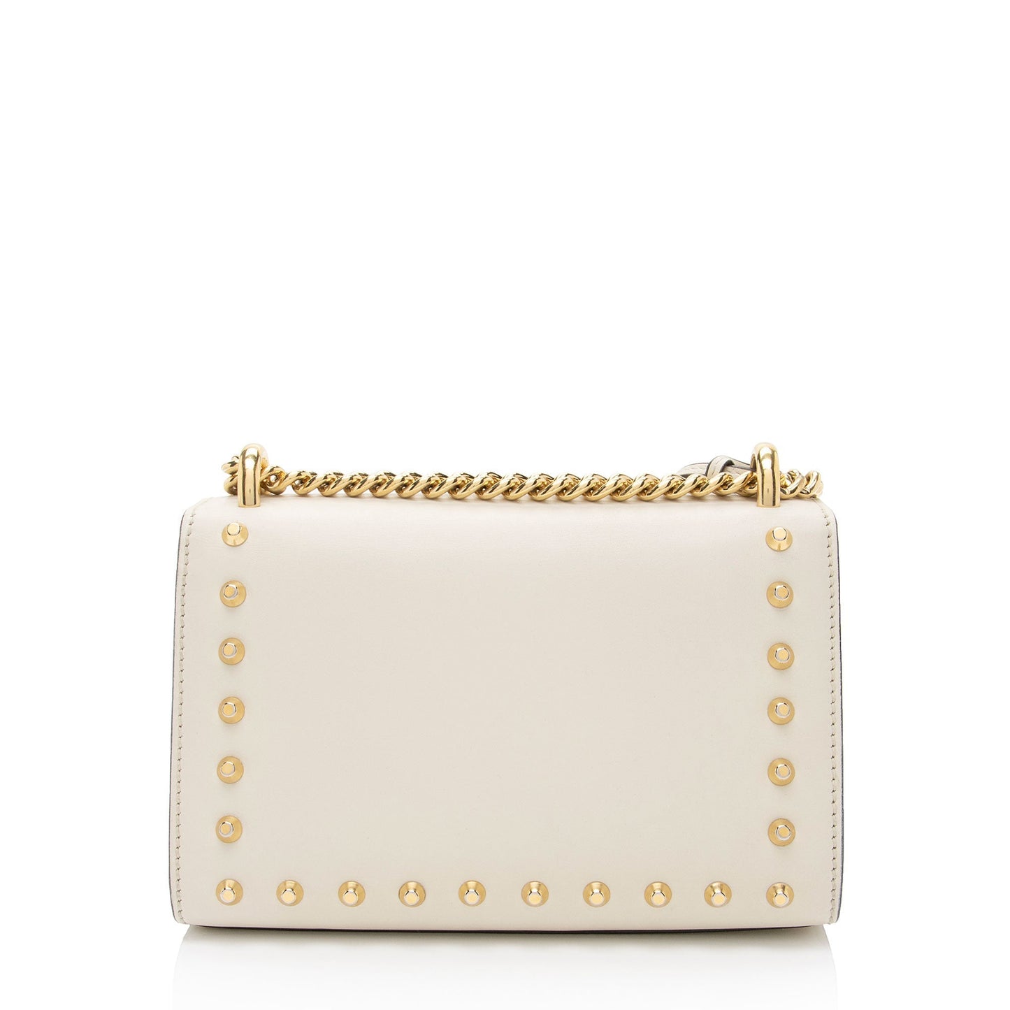 Gucci Pearl Embellished Padlock SHF-2JmpQy Leather Beige Small Shoulder Bag