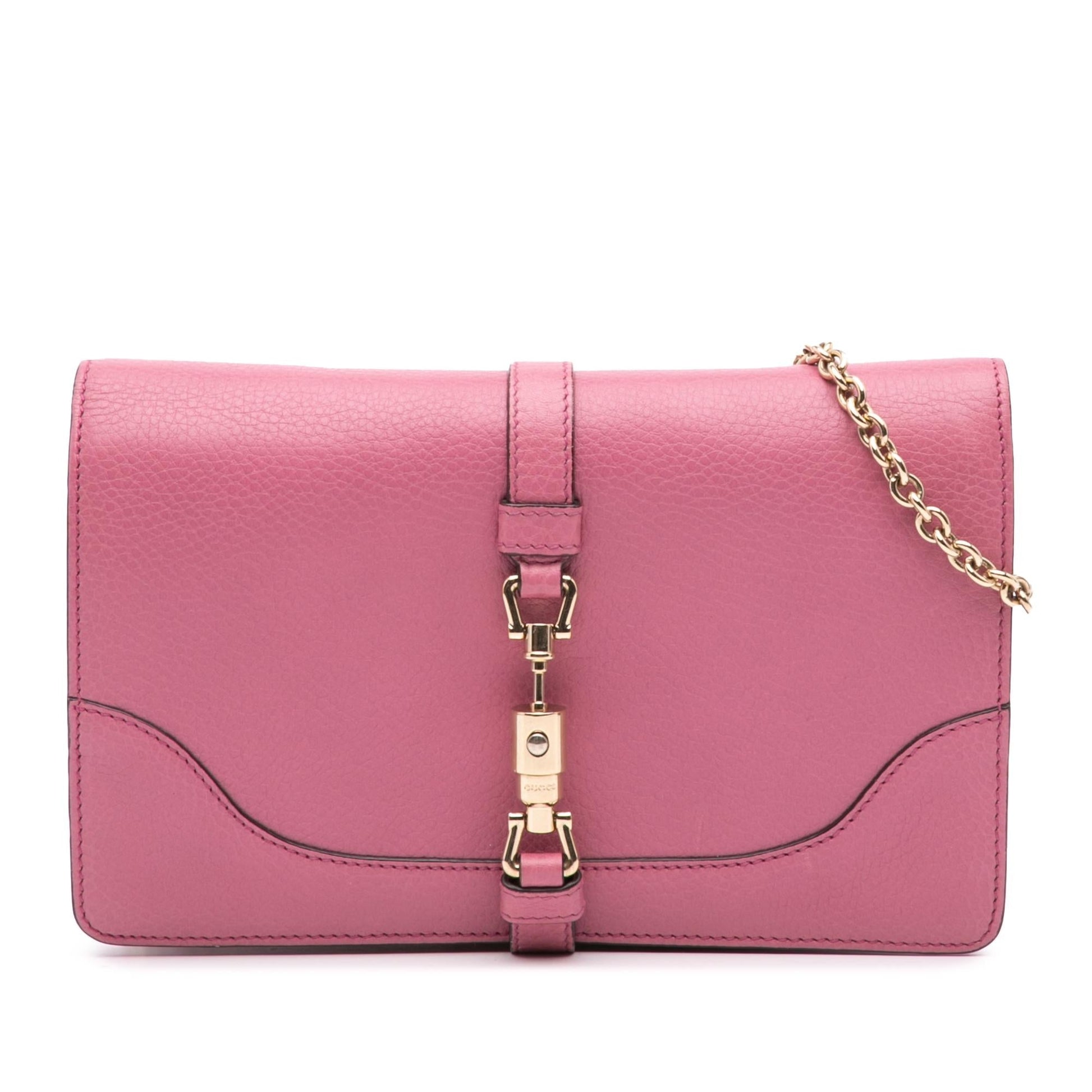 Gucci Pebbled Piston Broadway Evening Calf Calfskin Pink Shoulder Bag