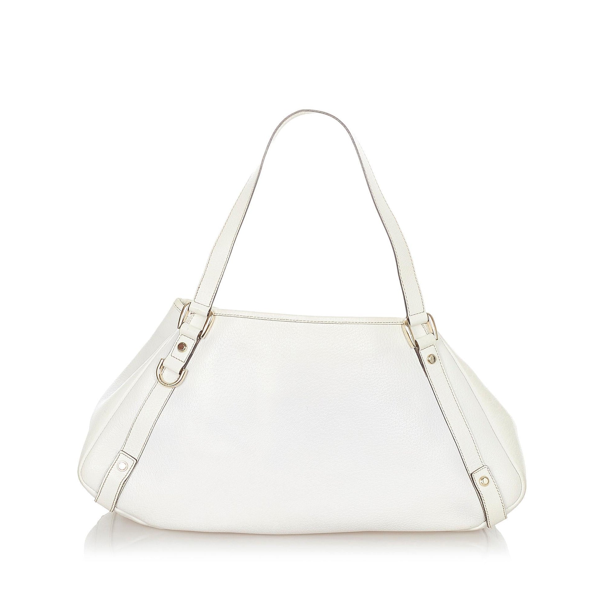 Gucci Pelham SHG Leather Calf White Shoulder Bag 6