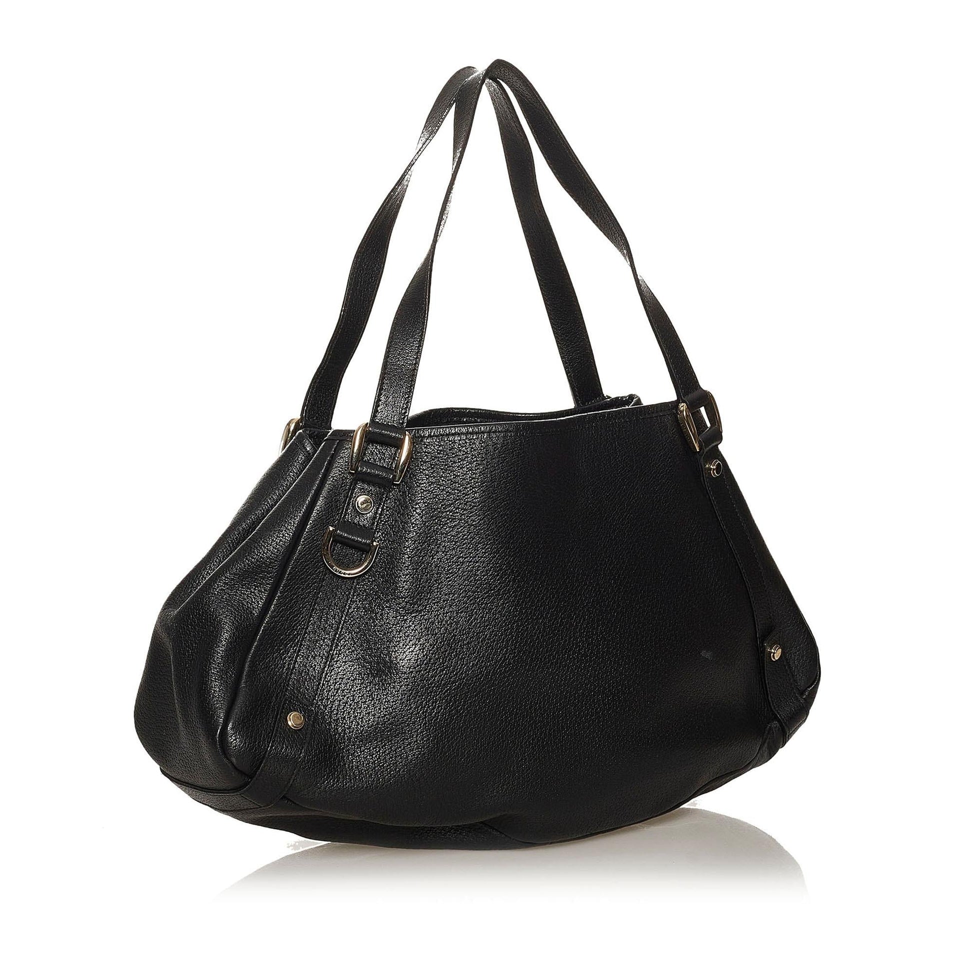 Gucci Pelham SHG Leather Calf Black Tote Bag Bag Shg