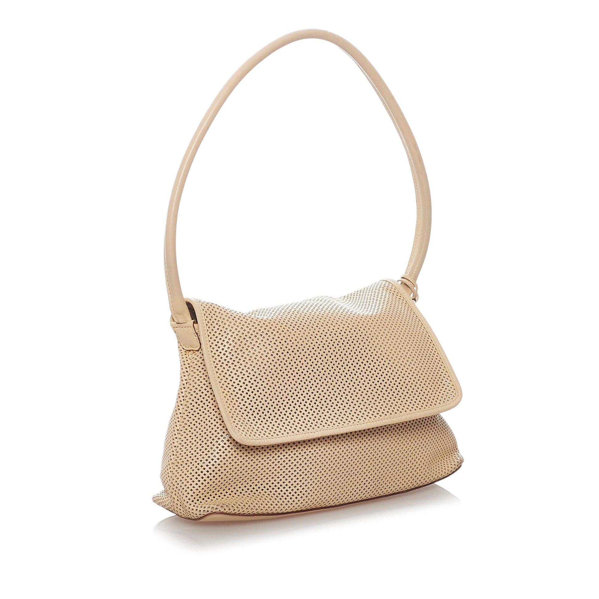 Gucci Perforated SHG Leather Calf Brown Shoulder Bag
