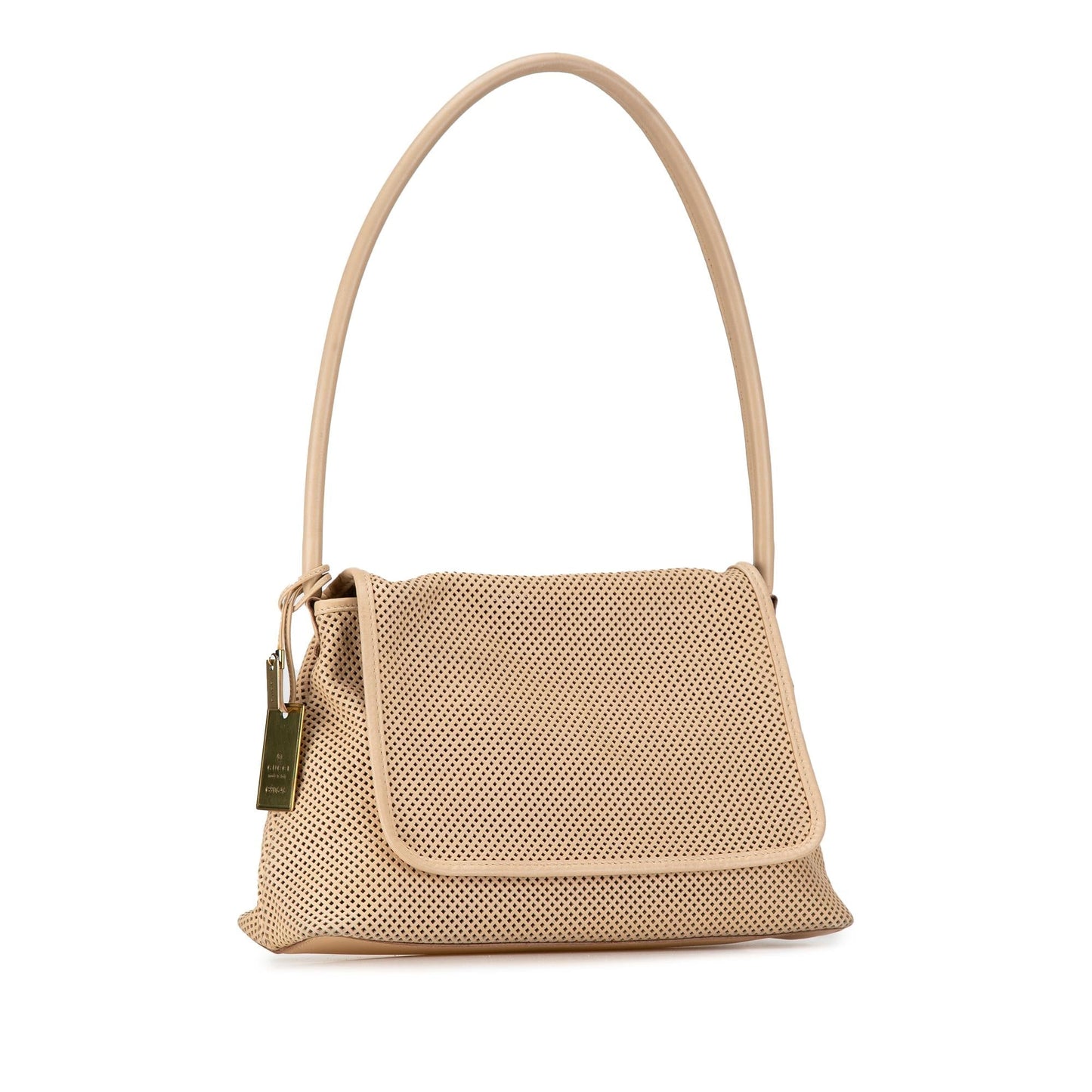 Gucci Perforated SHG-lPr0aq Leather Calf Brown Shoulder Bag