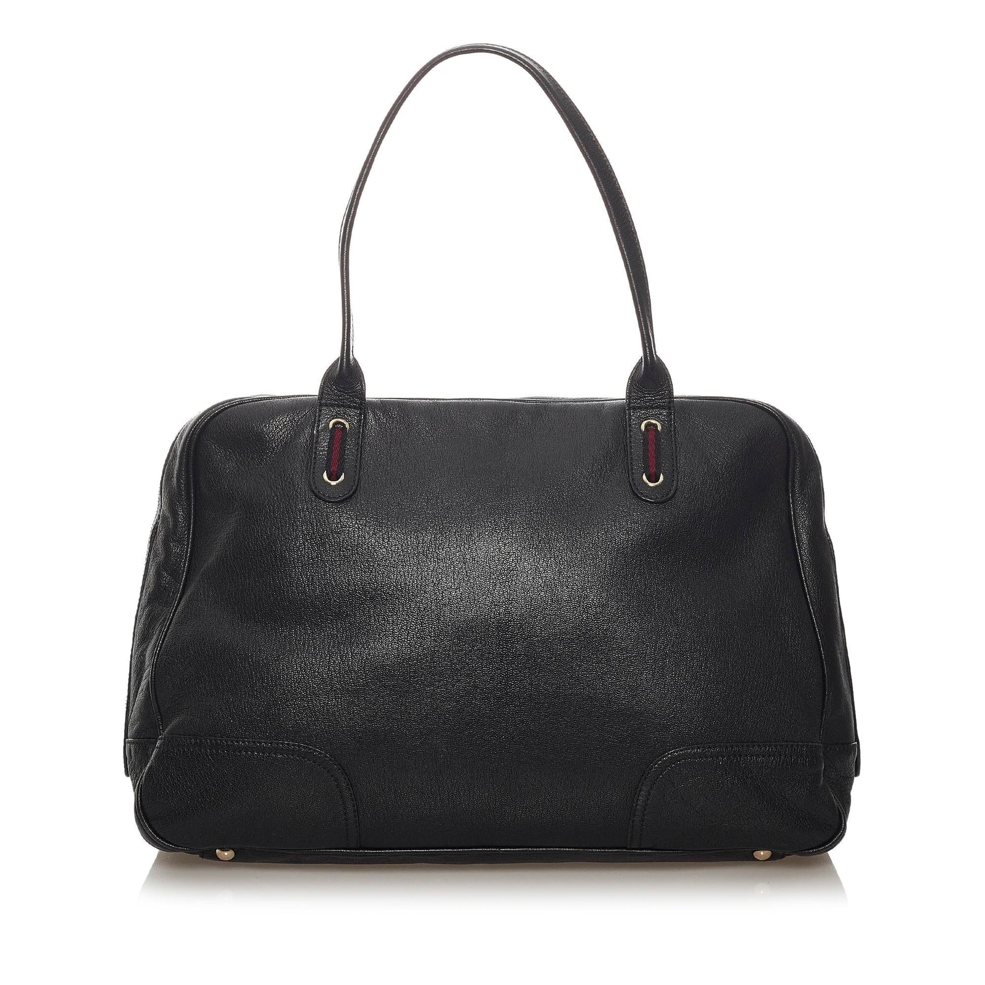 Gucci Princy SHG Leather Calf Black Tote Bag