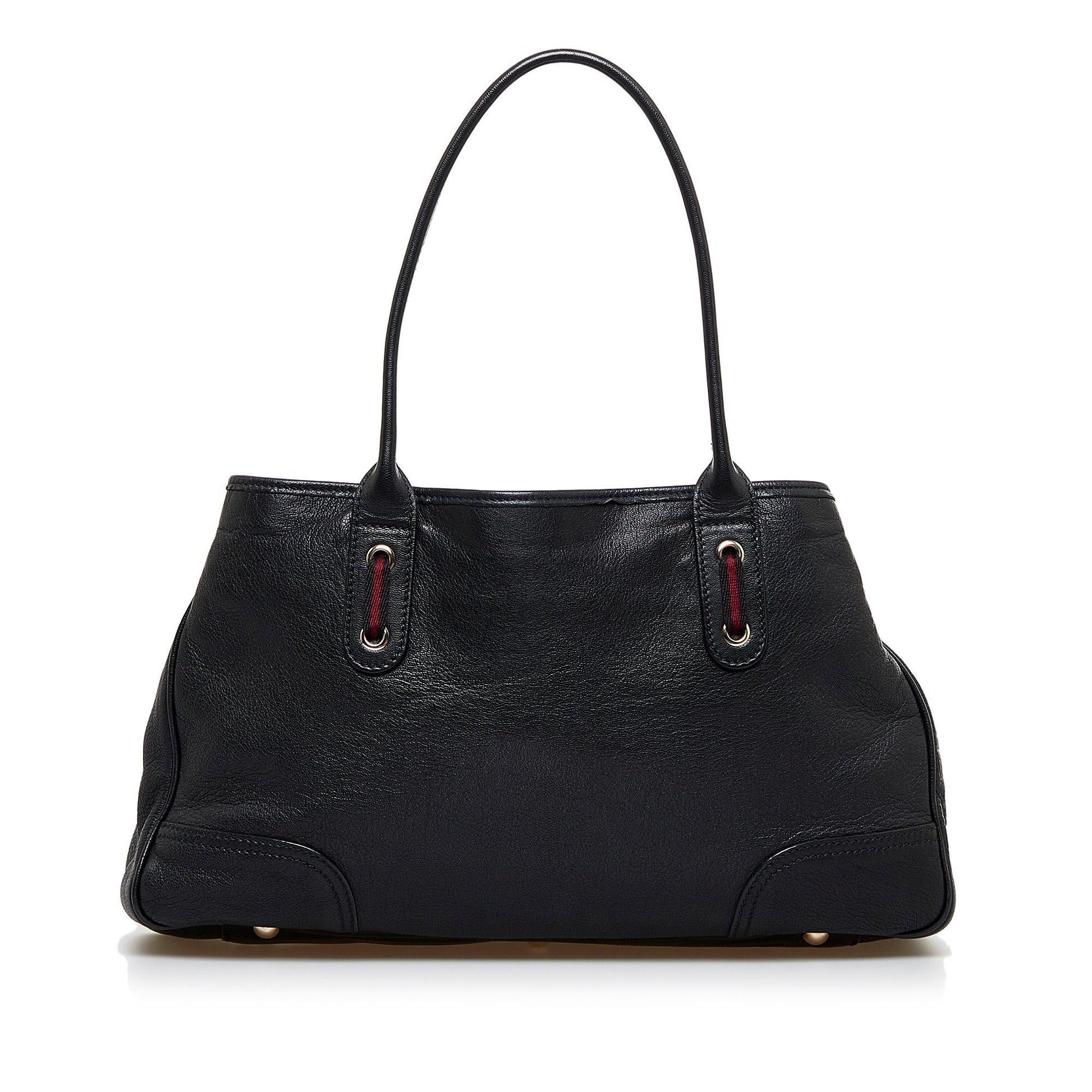 Gucci Princy SHG-XBAQGv Calf Black Tote Bag
