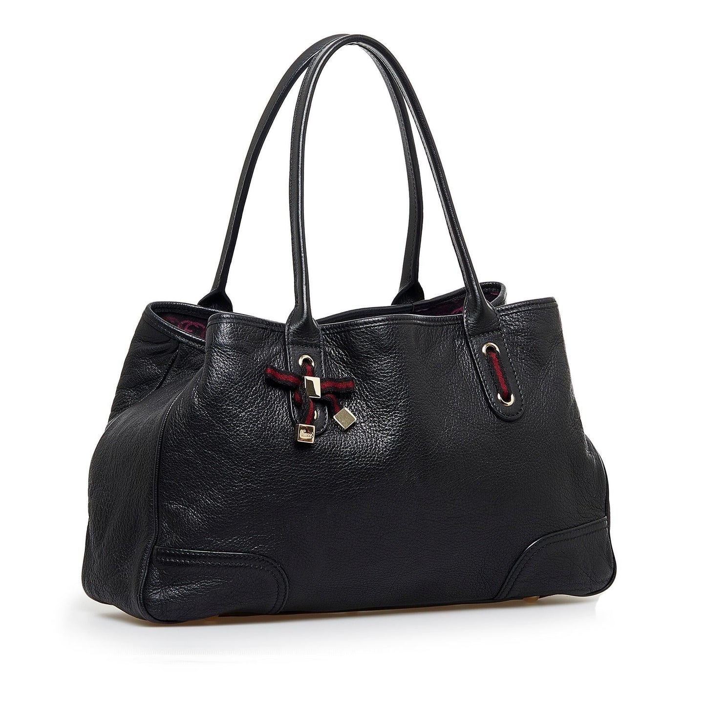 Gucci Princy SHG-XBAQGv Calf Black Tote Bag