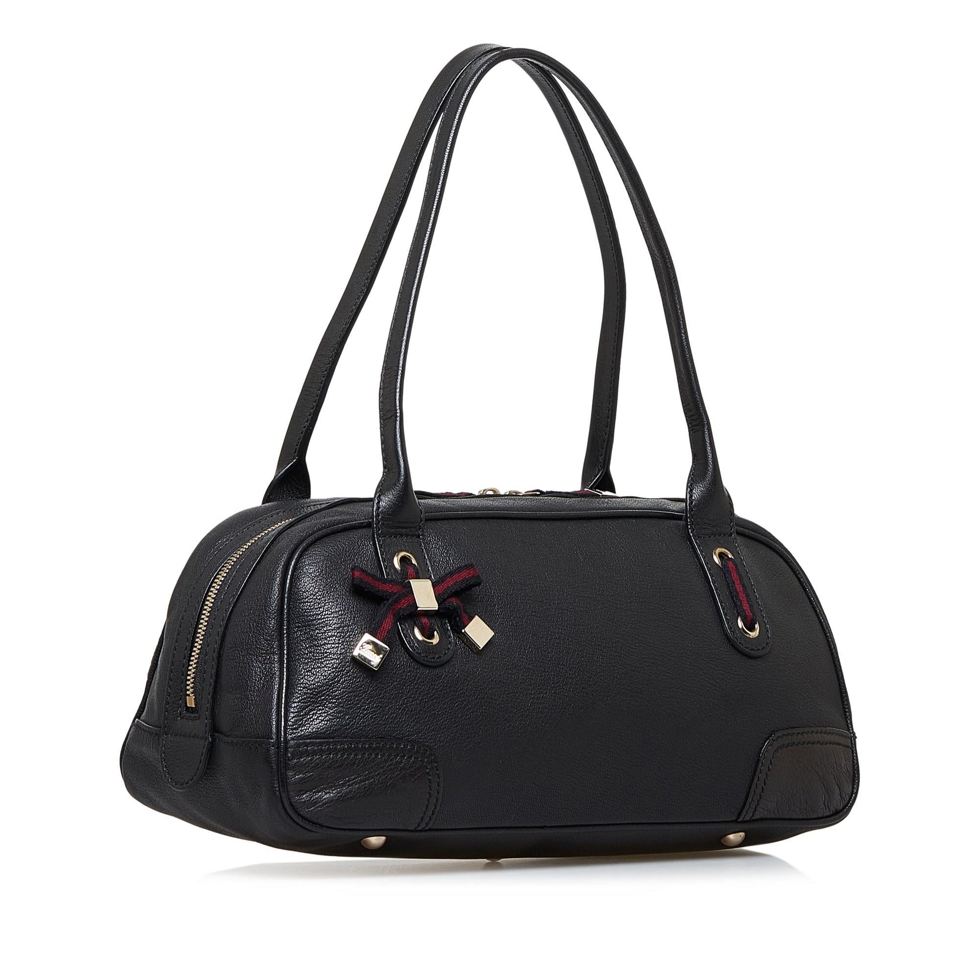 Gucci Princy SHG-4DEecX Calf Black Shoulder Bag