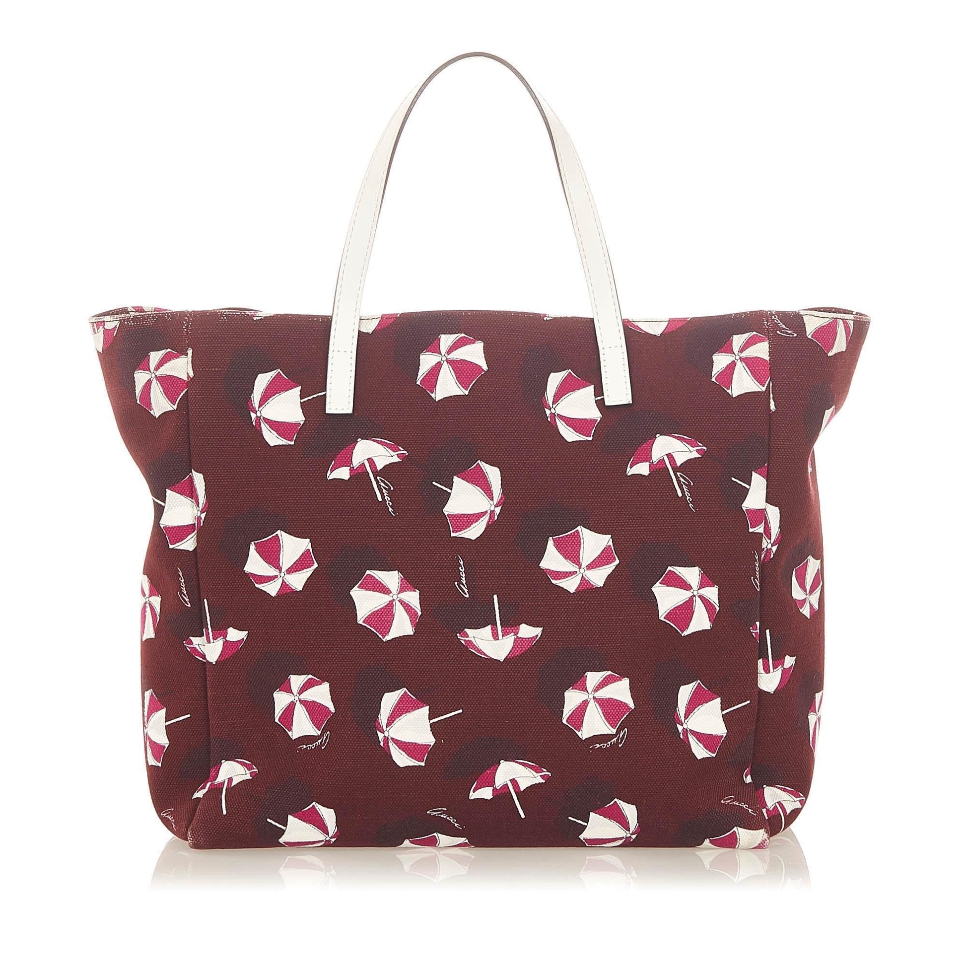 Gucci Printed SHG Canvas Red Tote Bag