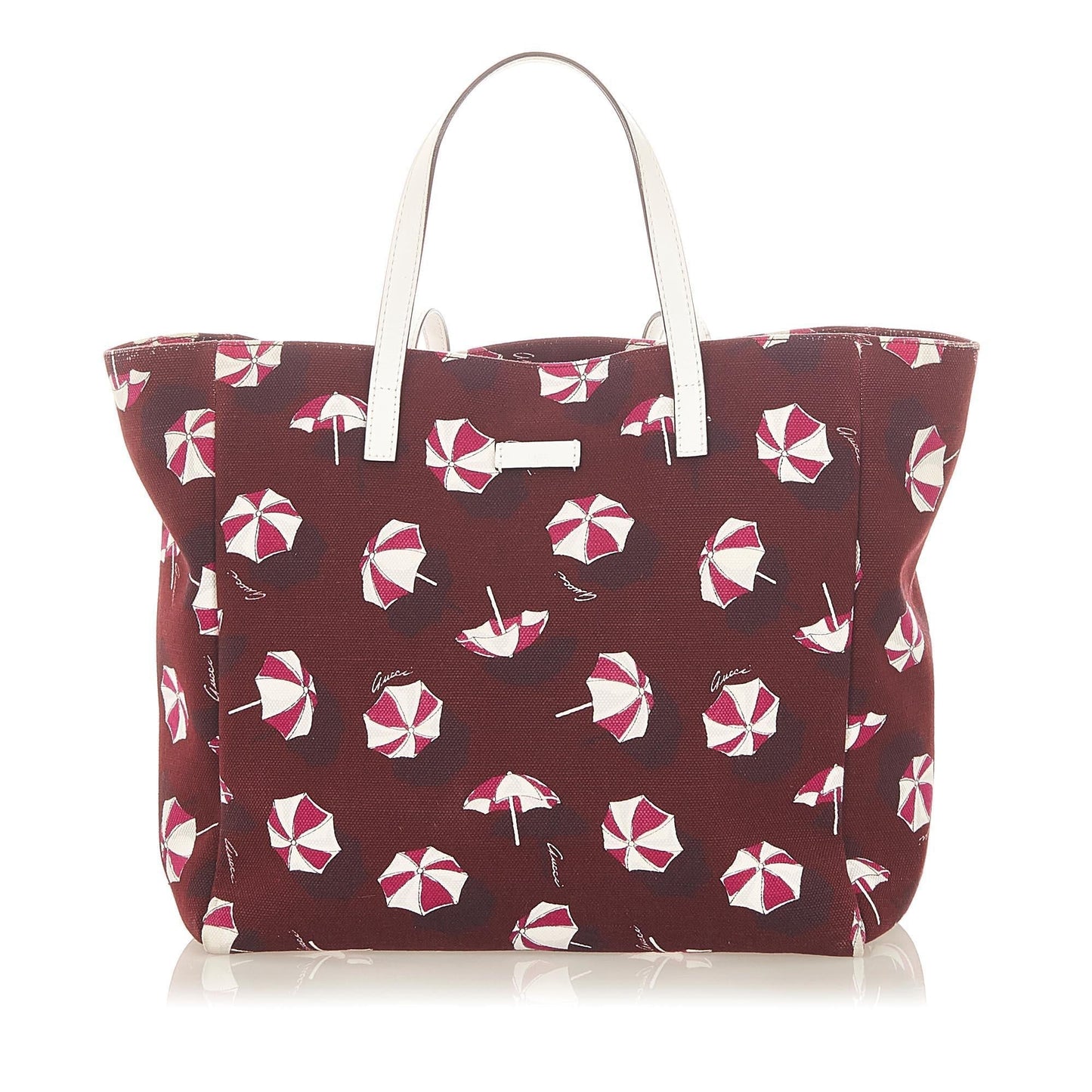 Gucci Printed SHG Canvas Red Tote Bag