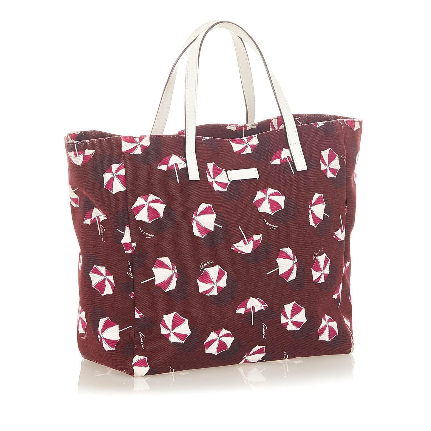 Gucci Printed SHG Canvas Red Tote Bag