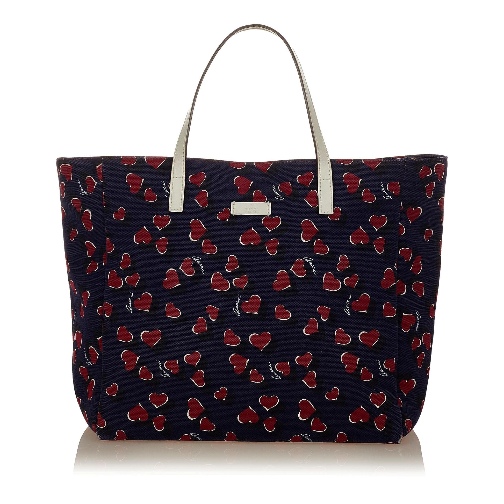 Gucci Printed SHG Canvas Blue Tote Bag