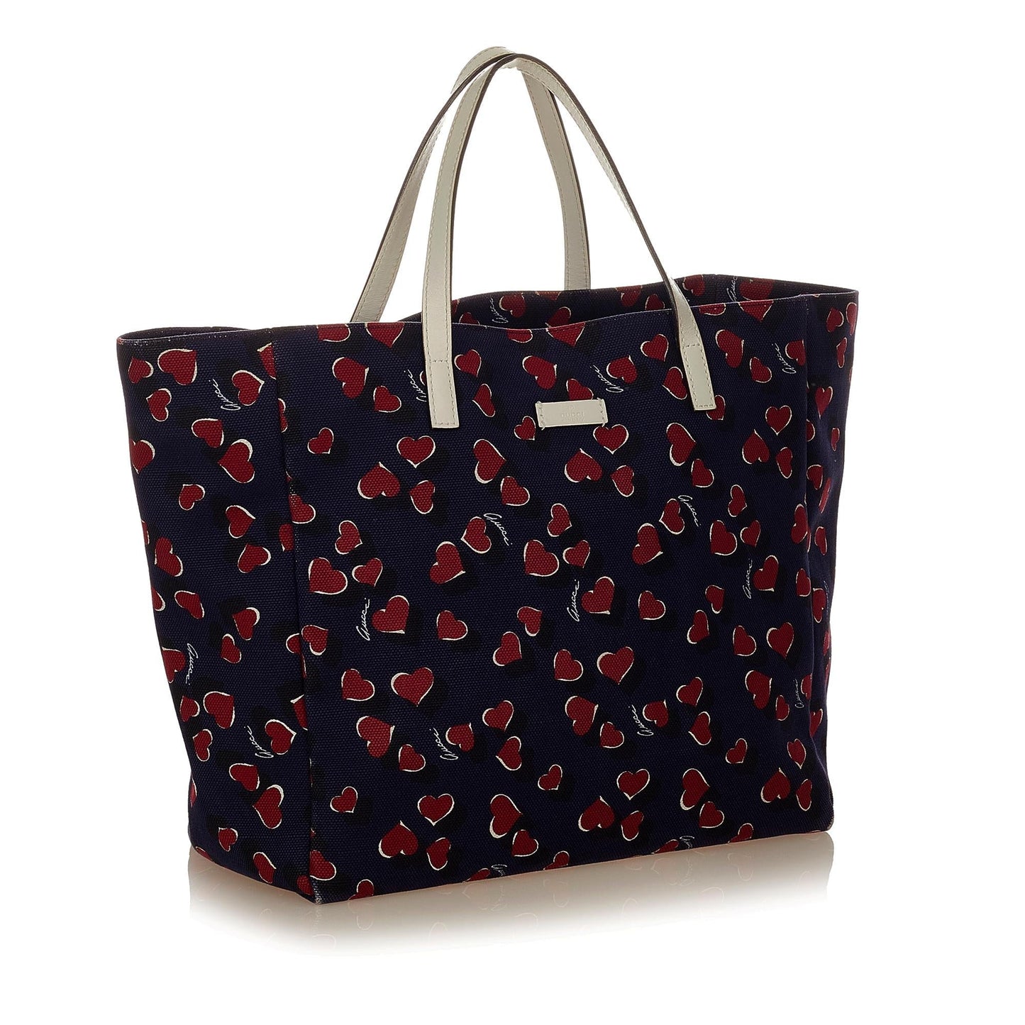 Gucci Printed SHG Canvas Blue Tote Bag