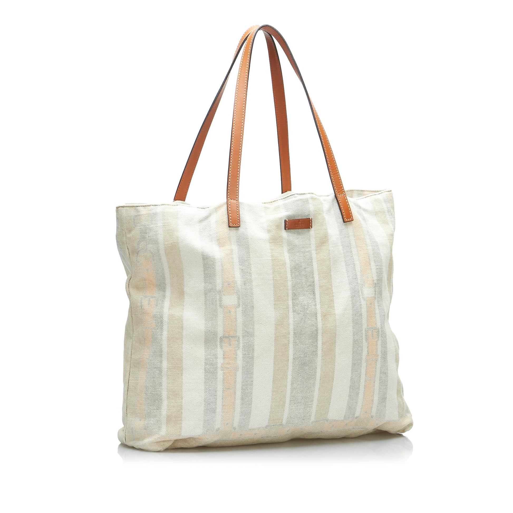 Gucci Printed SHG-YkeO0d Canvas Calf Tote Bag