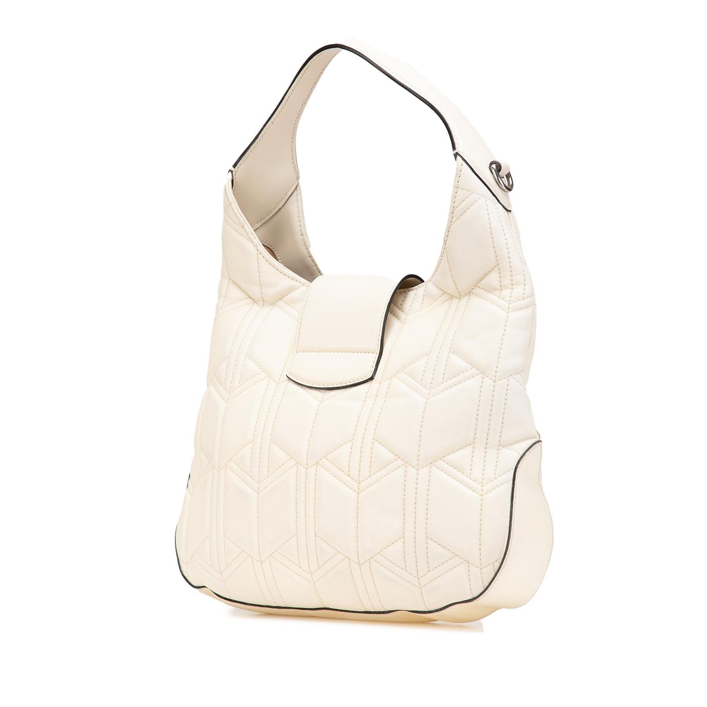 Gucci Dionysus Web Quilted Leather Calf White Satchel Bag