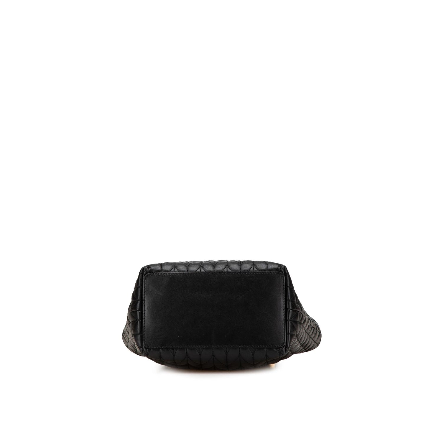 Gucci Quilted Leather 1 Calf Black Tote Bag