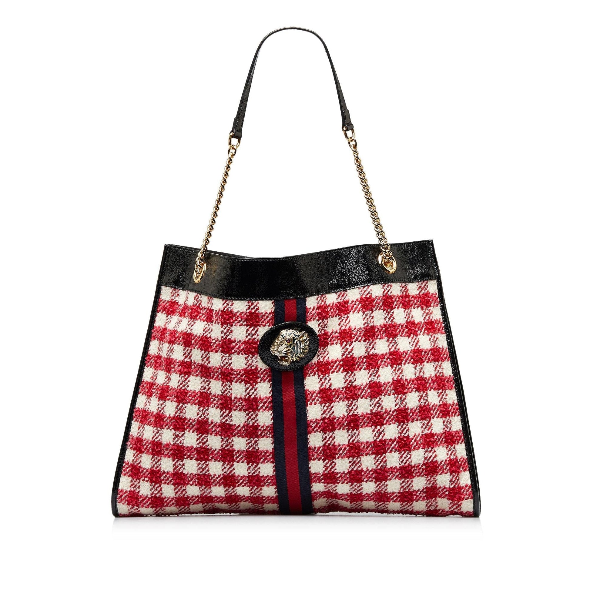 Gucci Rajah SHG-xO9OMN Calf Red Tote Bag