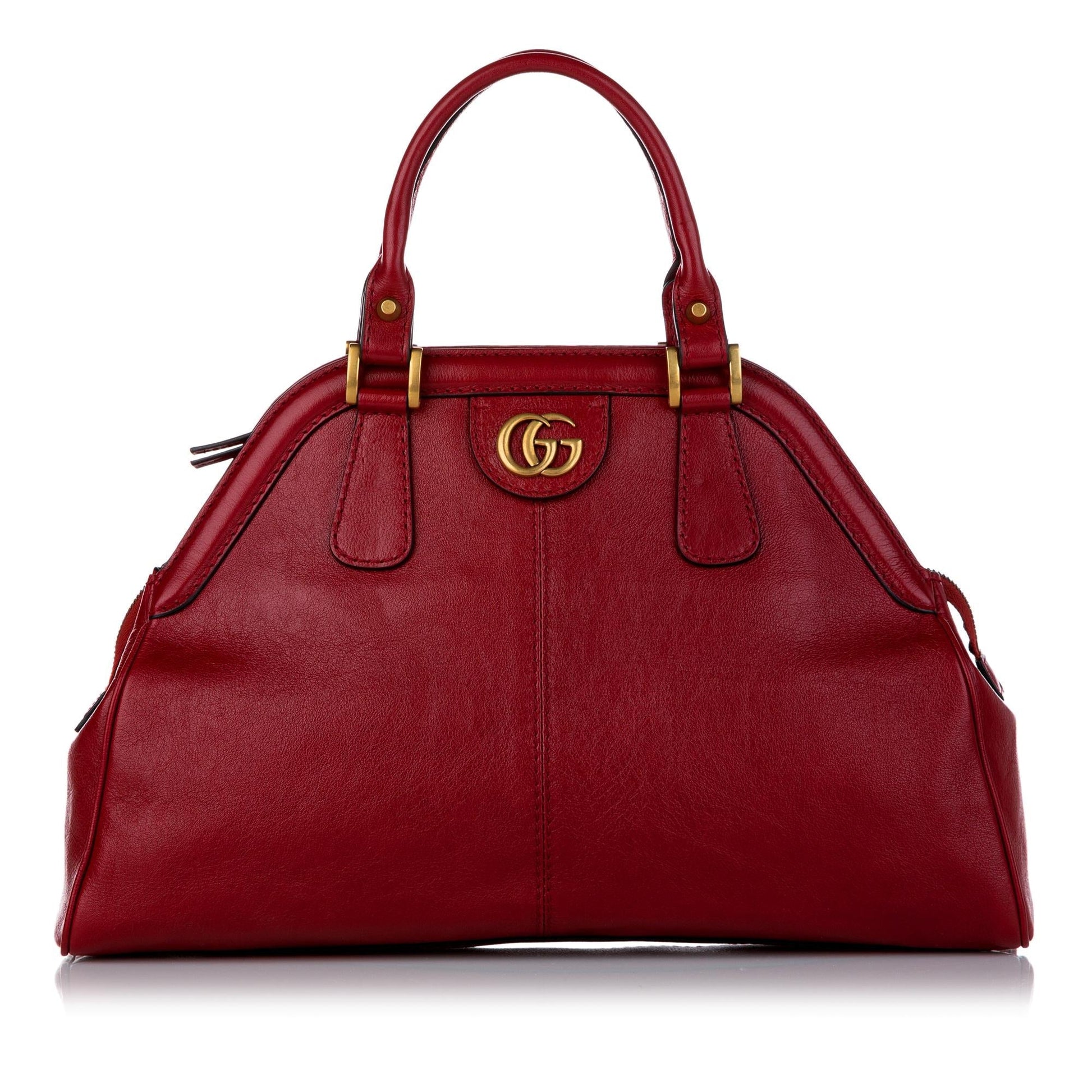 Gucci ReBelle SHG Leather Calf Red Satchel Bag