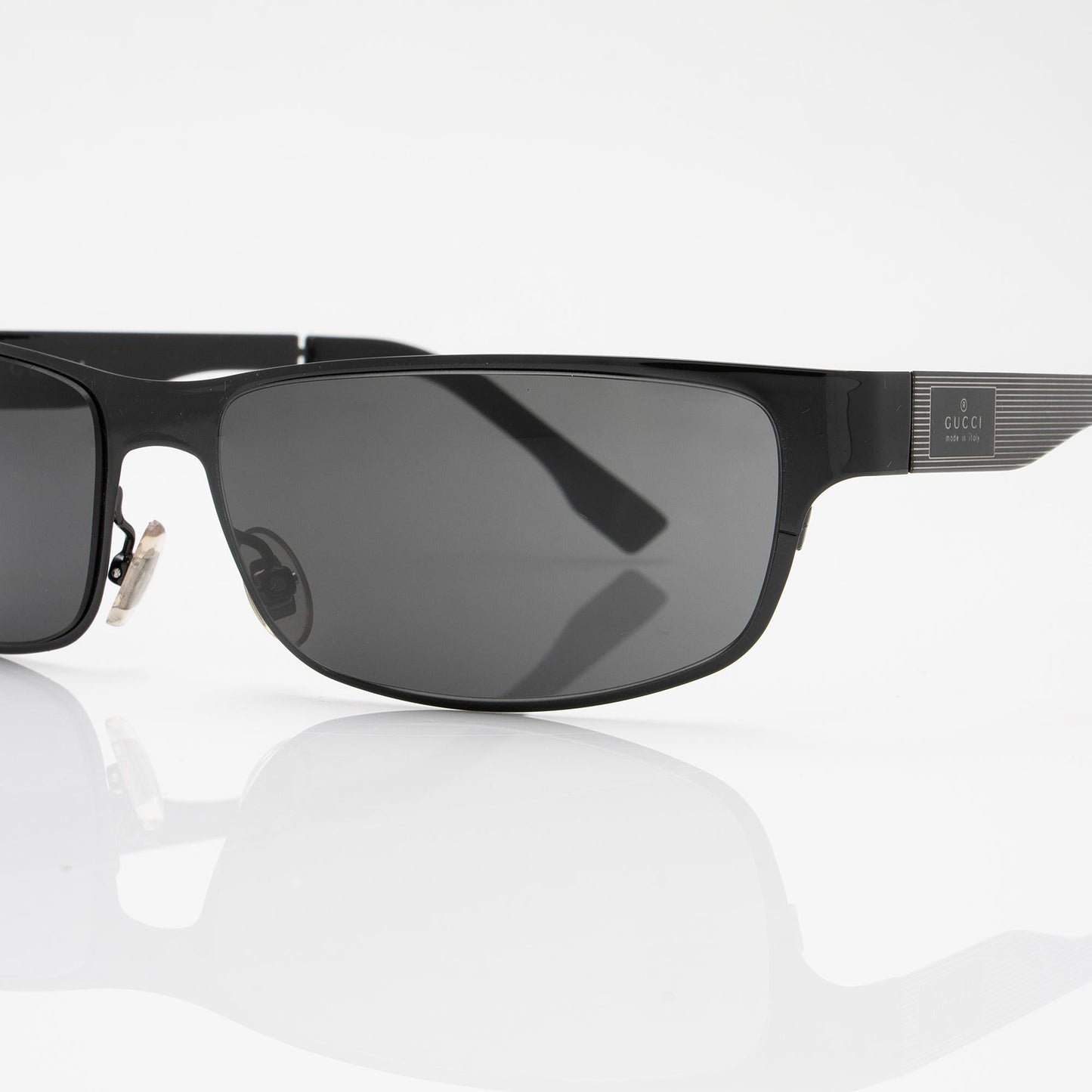 Gucci Rectangular Sunglasses SHF-LMNZug Black Accessory