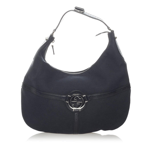 Gucci Reins SHG Canvas Black Shoulder Bag 6