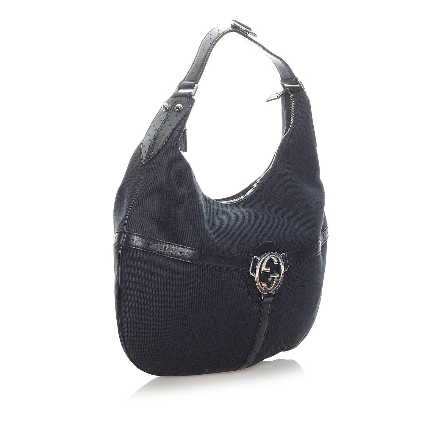 Gucci Reins SHG Canvas Black Shoulder Bag 6