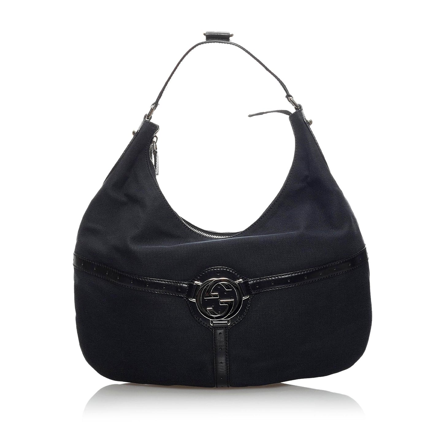 Gucci Reins SHG Canvas Black Shoulder Bag