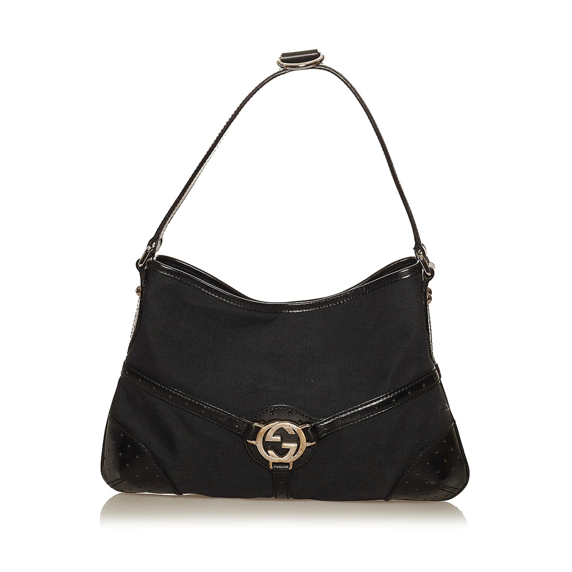 Gucci Reins SHG Canvas Black Shoulder Bag 4