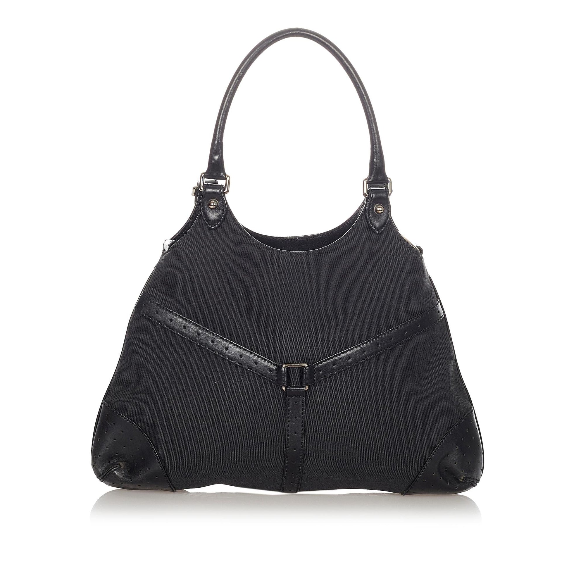 Gucci Reins SHG Canvas Black Shoulder Bag 5