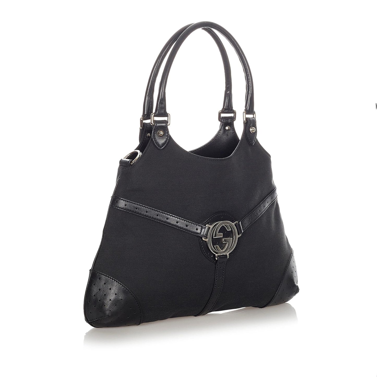 Gucci Reins SHG Canvas Black Shoulder Bag 5