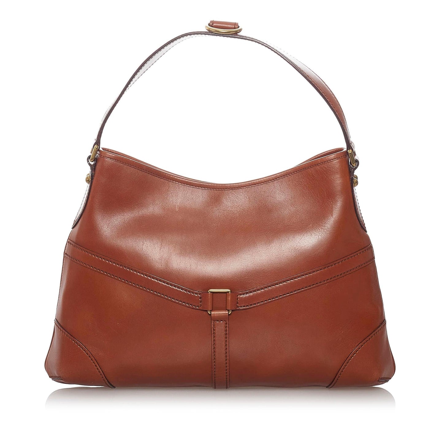 Gucci Reins SHG Leather Calf Brown Shoulder Bag