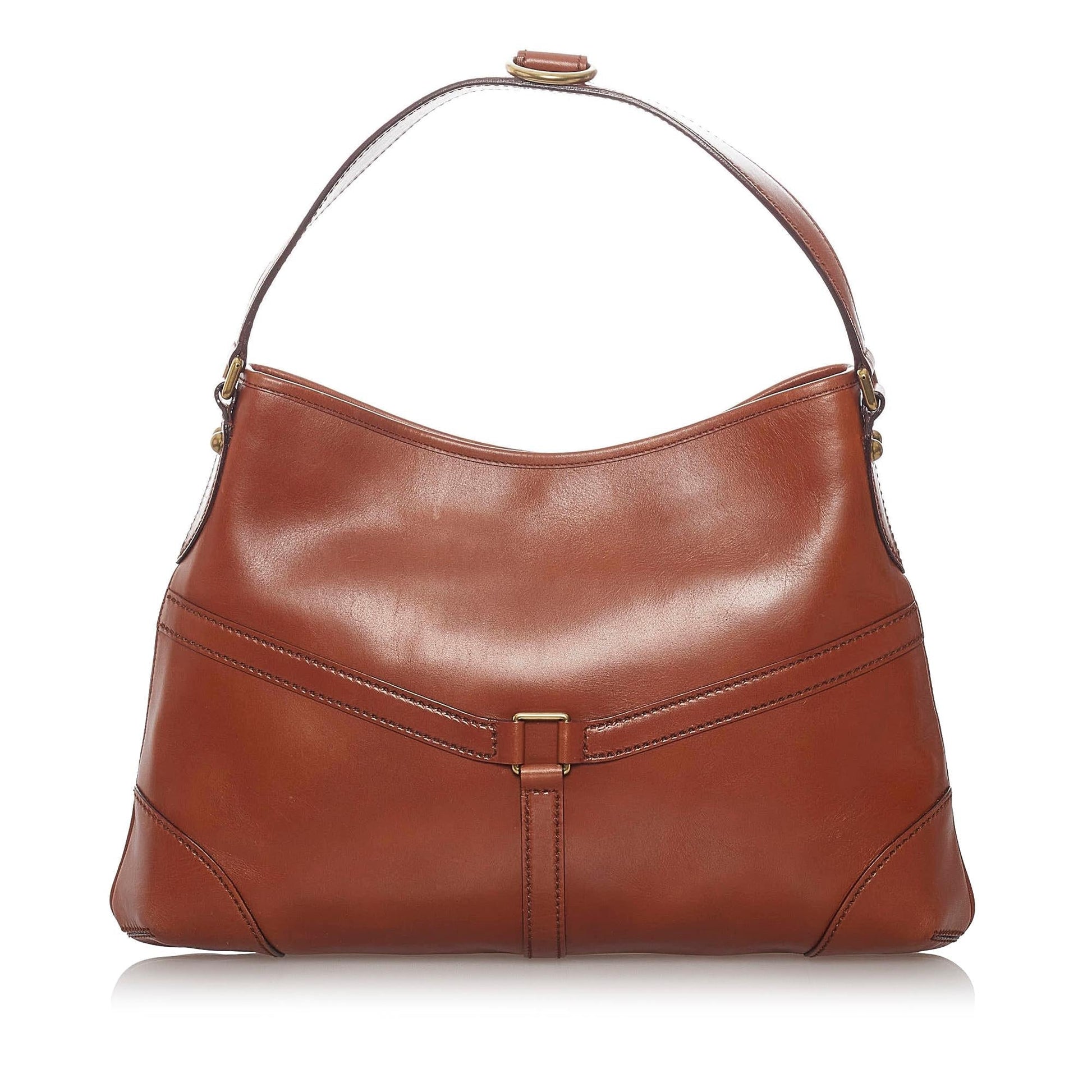 Gucci Reins SHG Leather Calf Brown Shoulder Bag