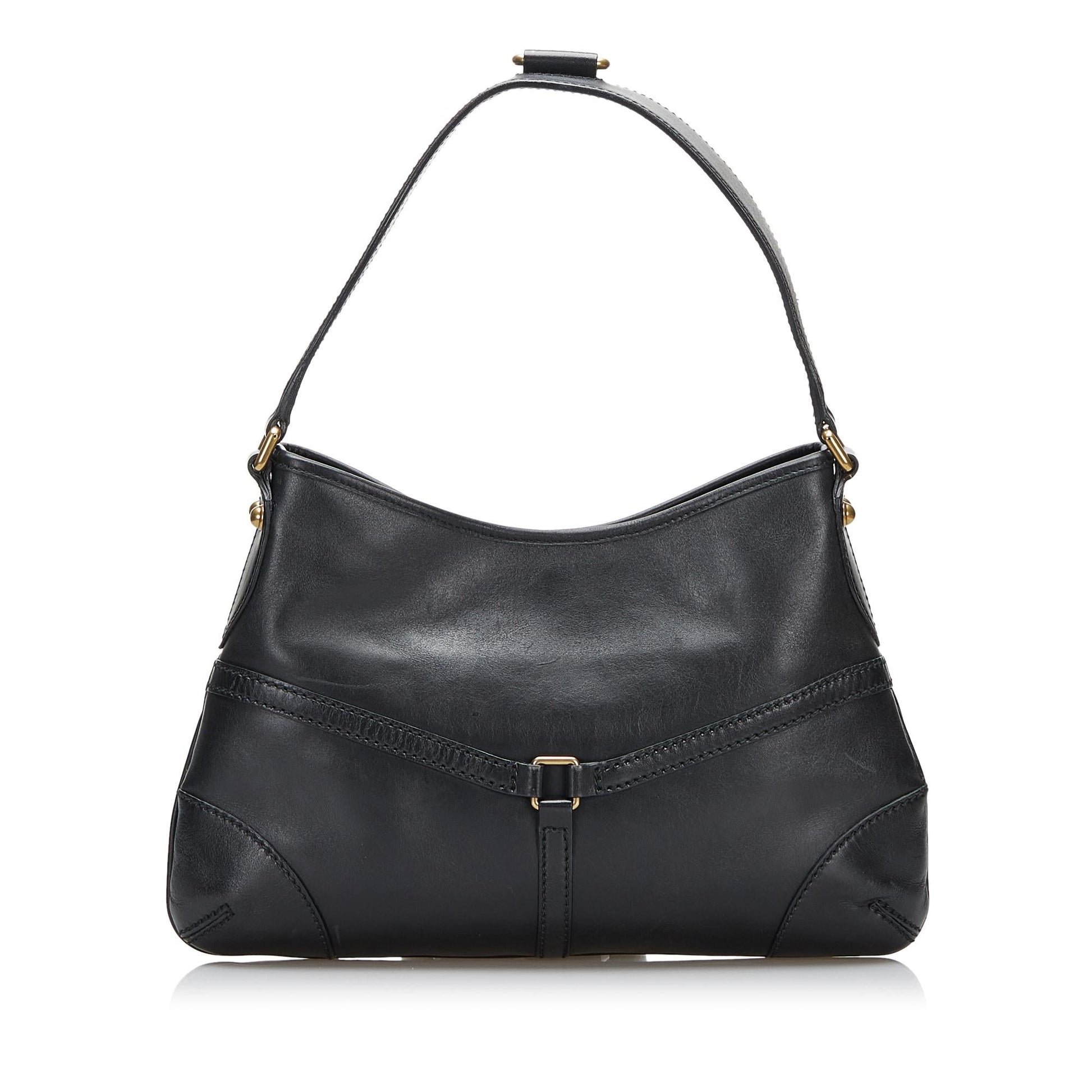 Gucci Reins SHG-HMeYMy Calf Black Shoulder Bag