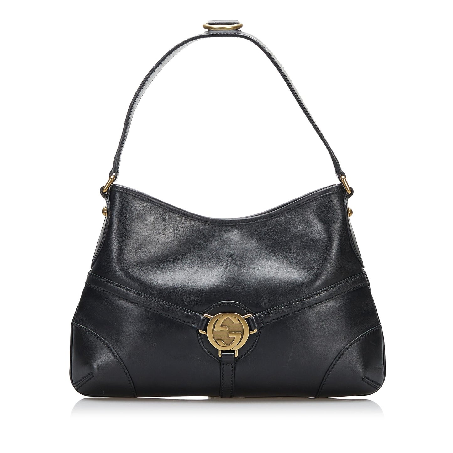 Gucci Reins SHG-HMeYMy Calf Black Shoulder Bag